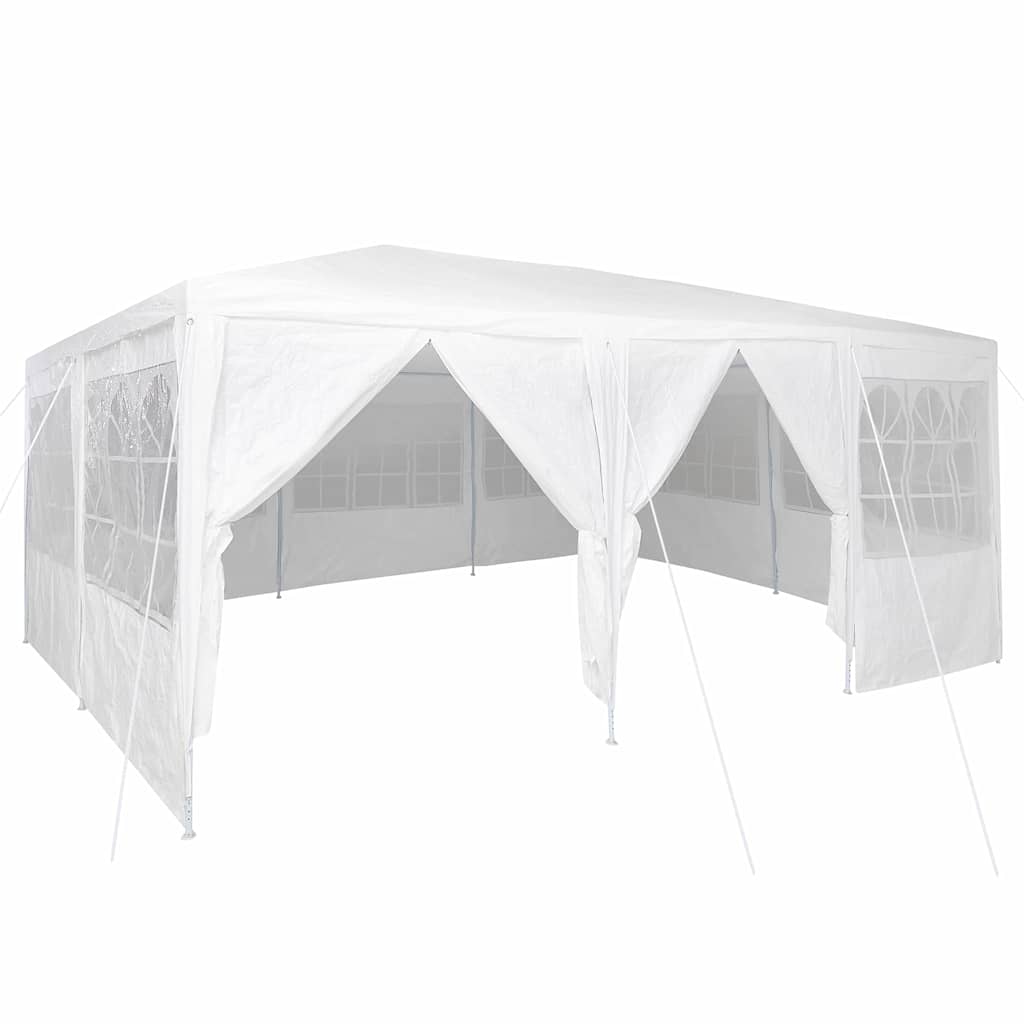 Party-Zelt Weiß 600 x 400 x 266 cm Polyethylen