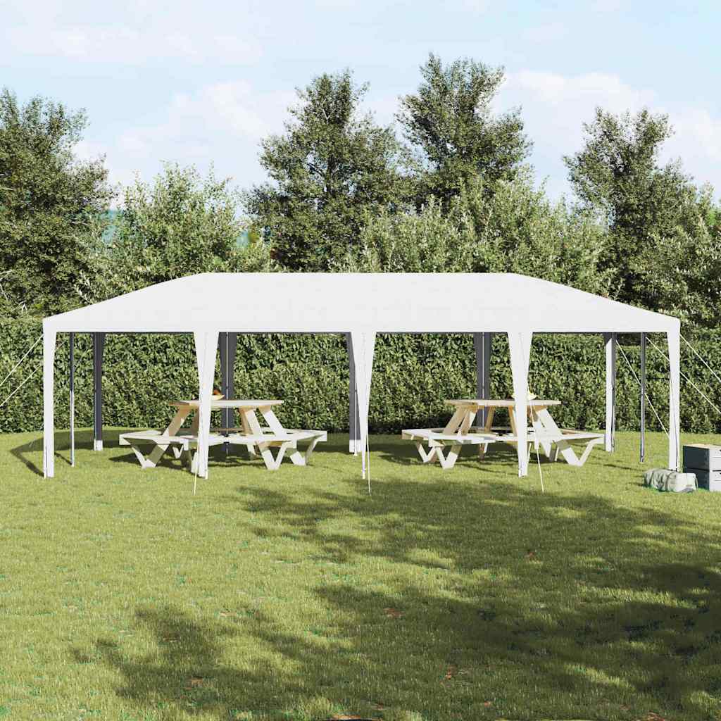 Tente de réception blanche 8x4 m PE