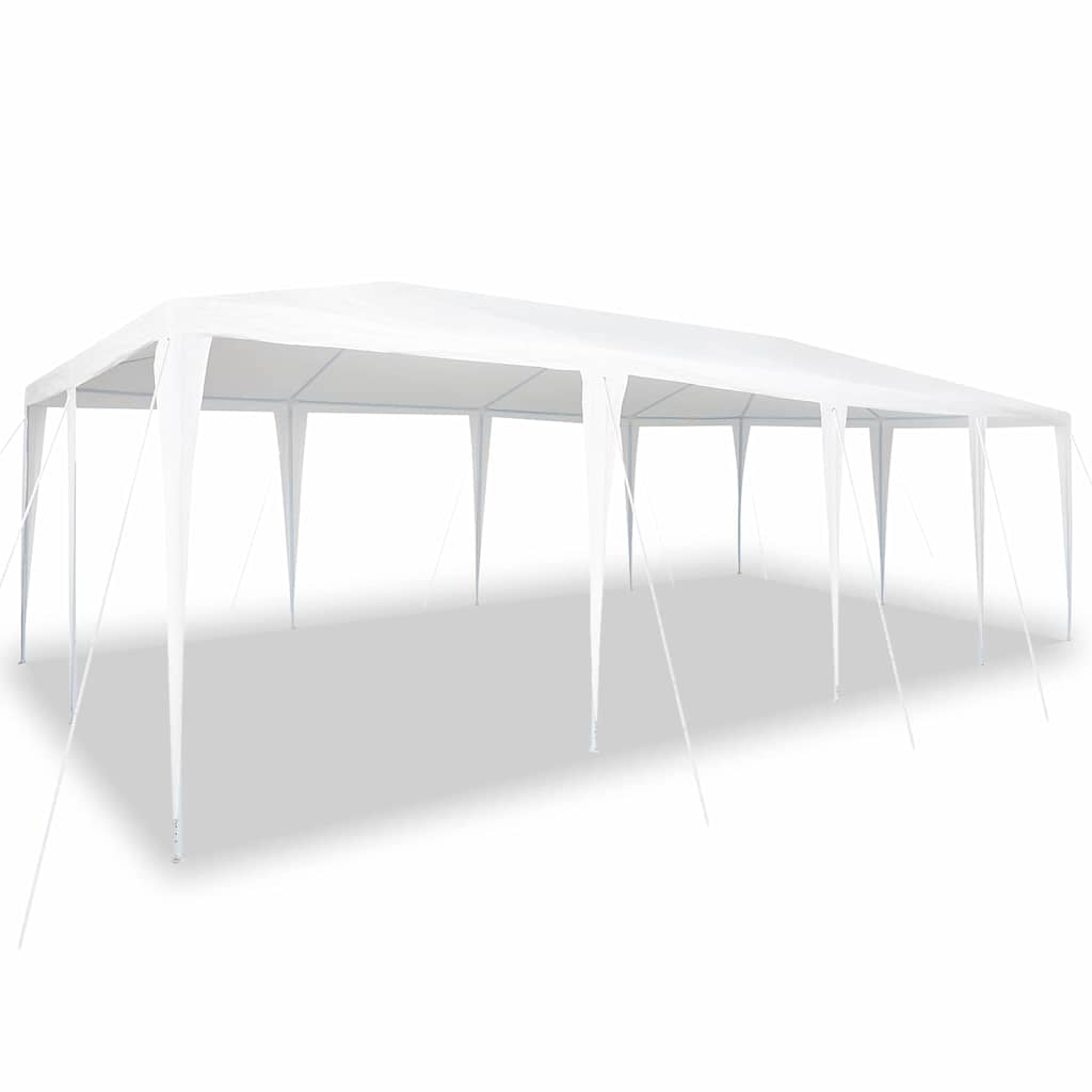 Tente de réception blanche 8x4 m PE