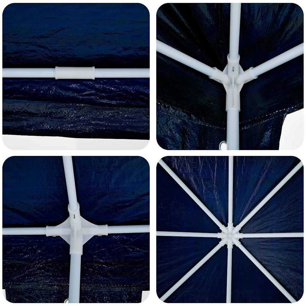Party-Zelt Blau und Weiß 800 x 400 x 266 cm Polyester und Stahl