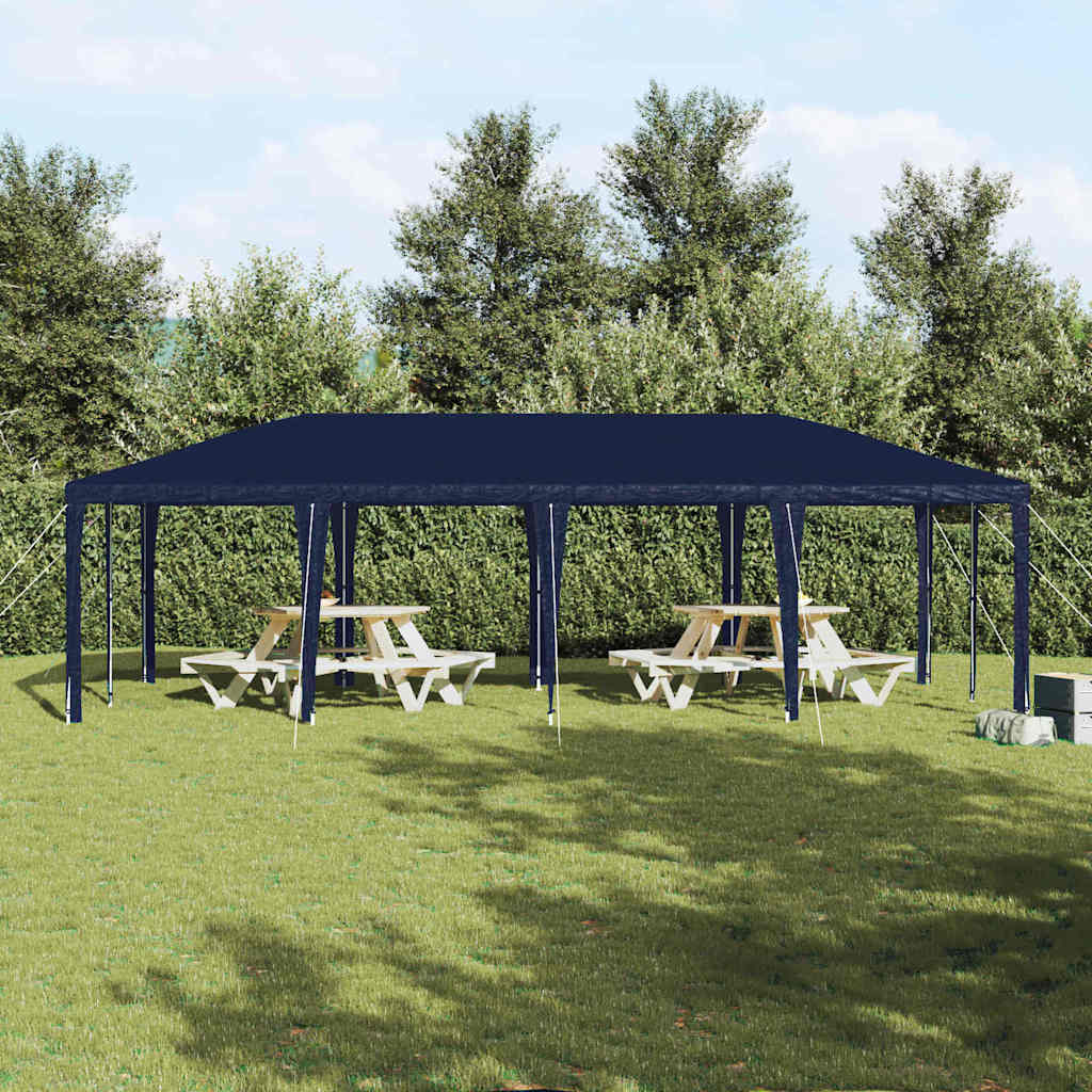 Party-Zelt Blau und Weiß 800 x 400 x 266 cm Polyester und Stahl