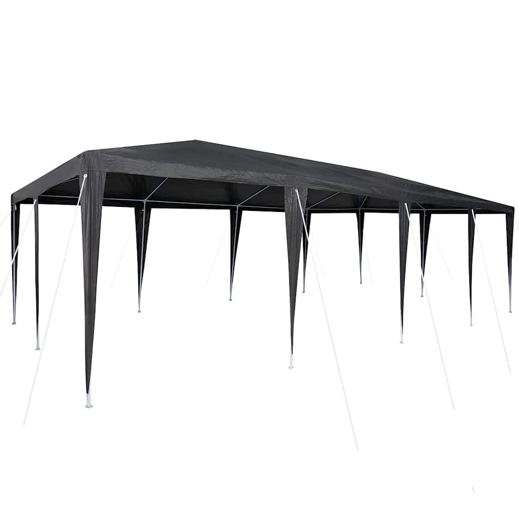 Party-Zelt Anthrazit 800 x 400 x 266 cm Polyethylen und Stahl
