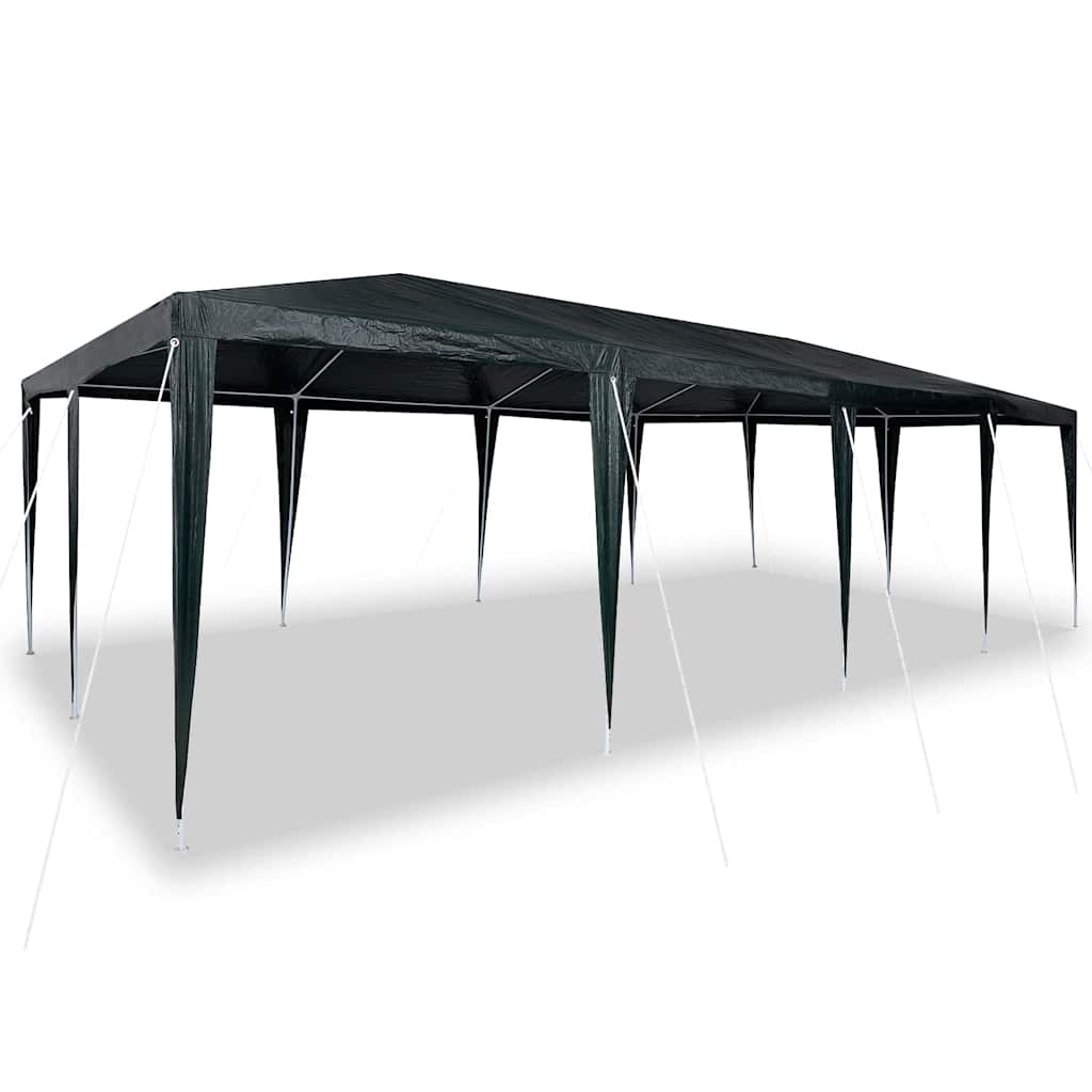Party-Zelt Grün und Weiß 800 x 400 x 266 cm Polyester und Stahl