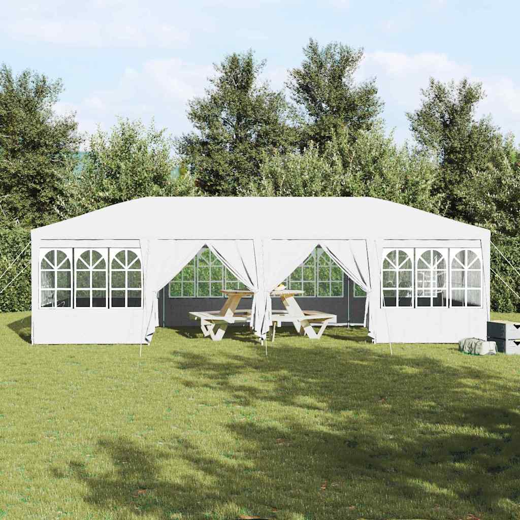 Party-Zelt Weiß 800 x 400 x 266 cm Polyester und Stahl