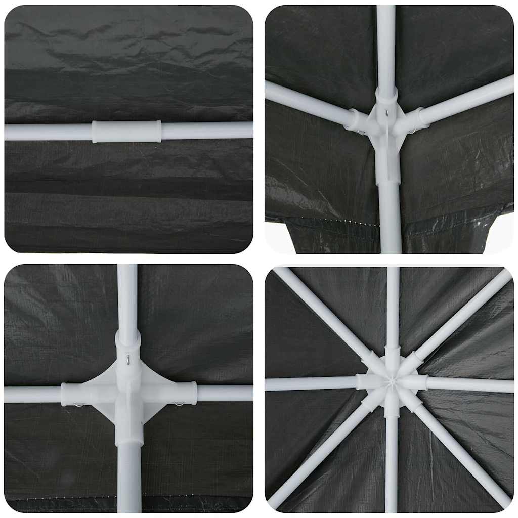 Party-Zelt Anthrazit 800 x 400 x 266 cm Polyethylen