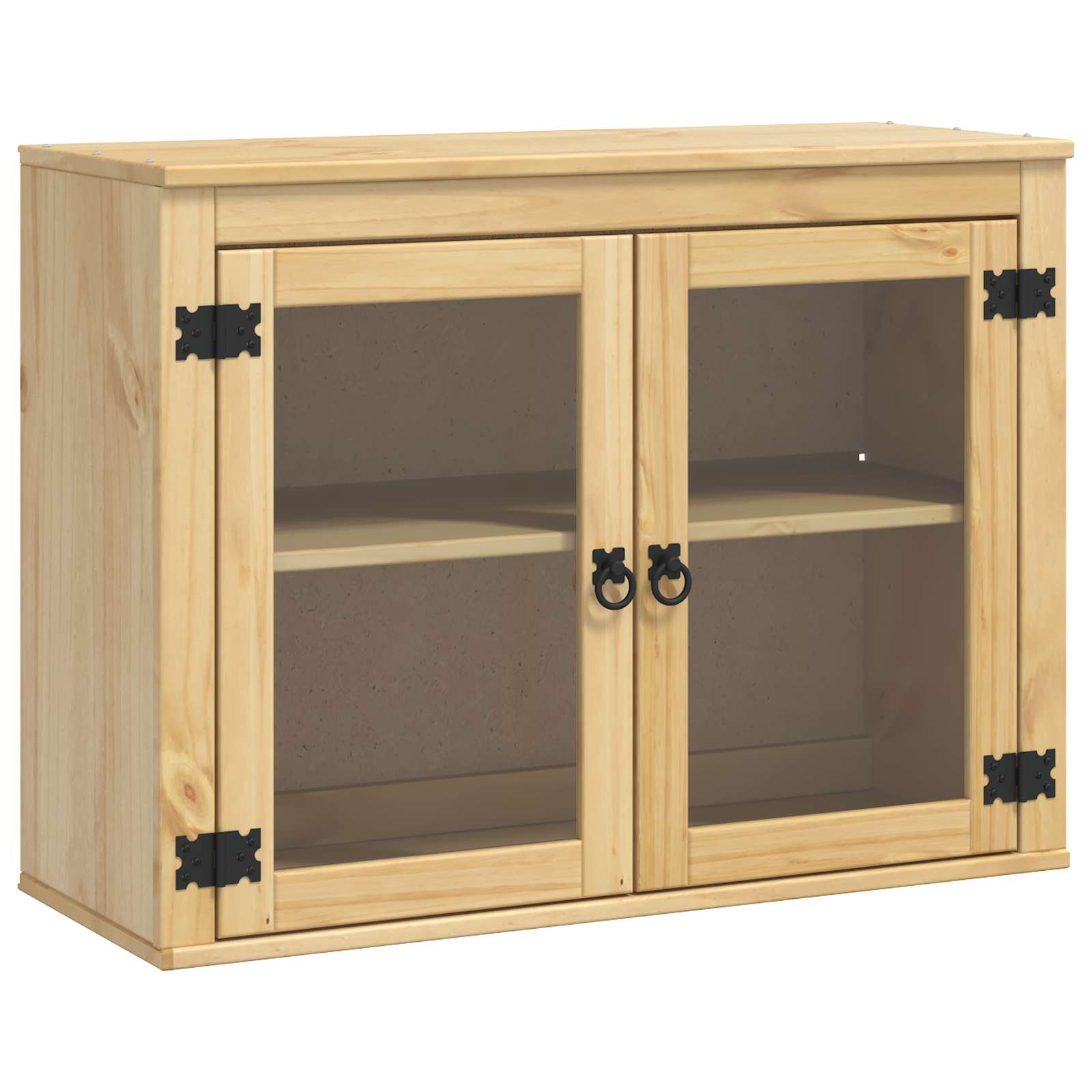 Schrank SKI Honigbraun 80 x 32 x 60 cm Massives Kiefernholz