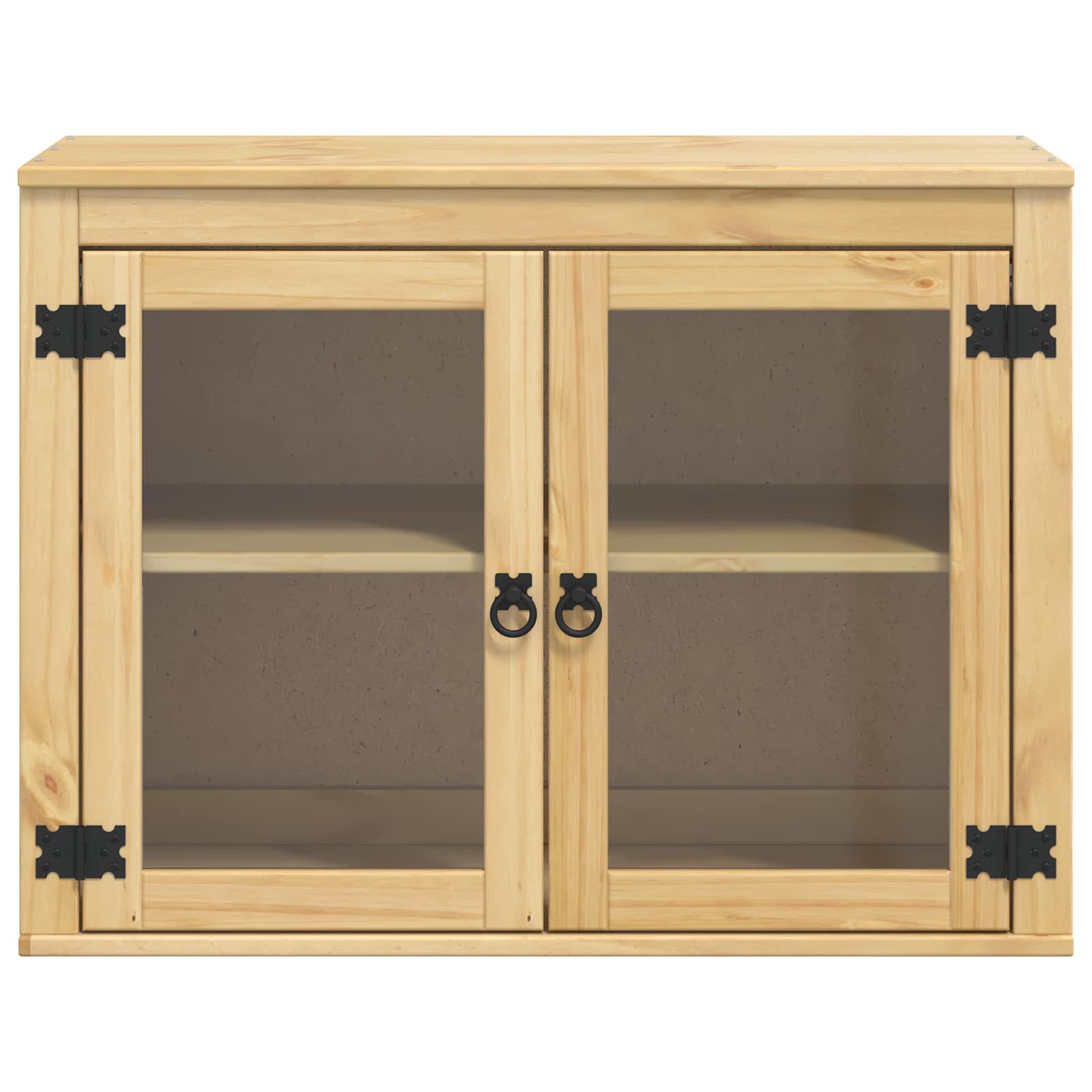 Schrank SKI Honigbraun 80 x 32 x 60 cm Massives Kiefernholz