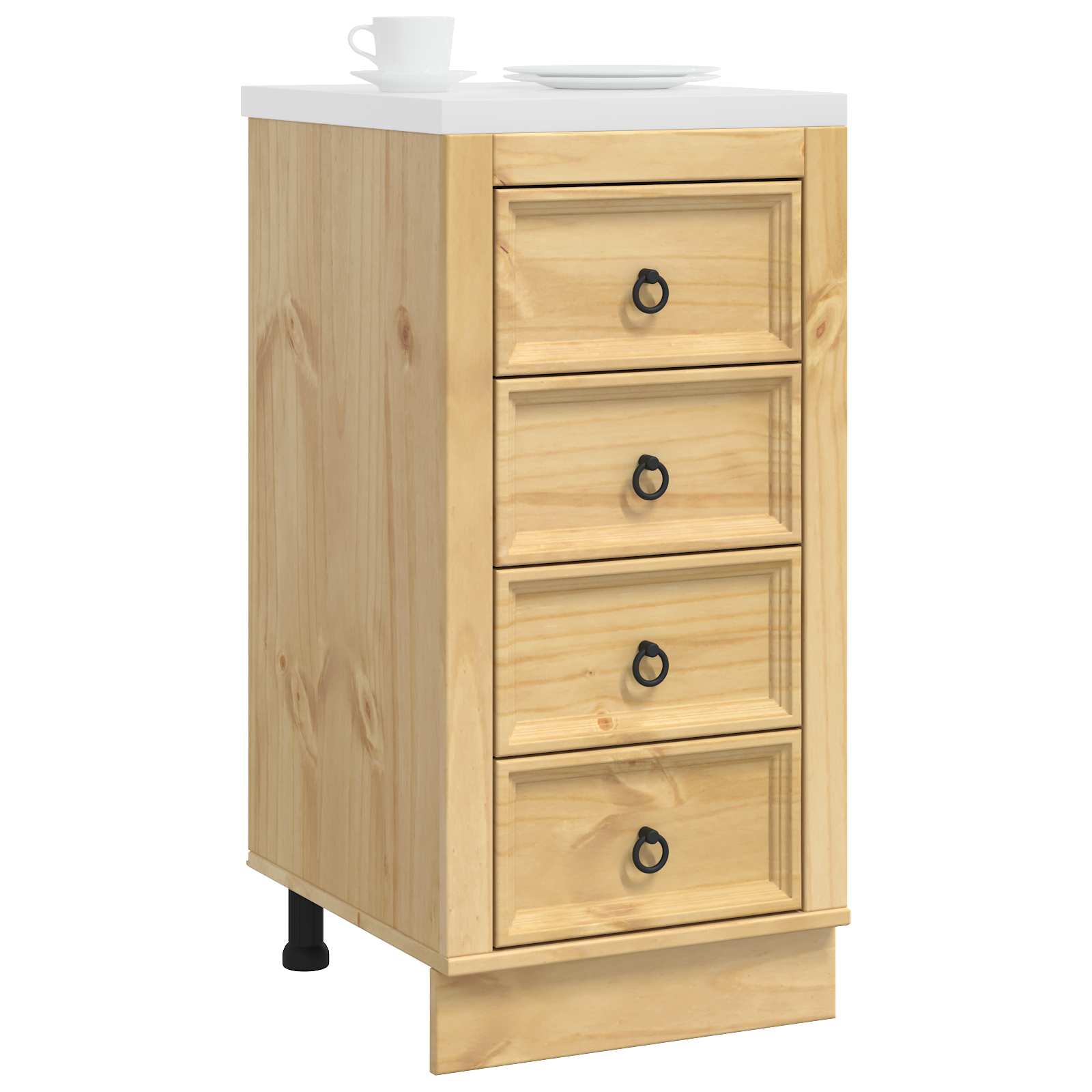 Schrank SKI Honigbraun 40 x 46 x 81 cm Massives Kiefernholz