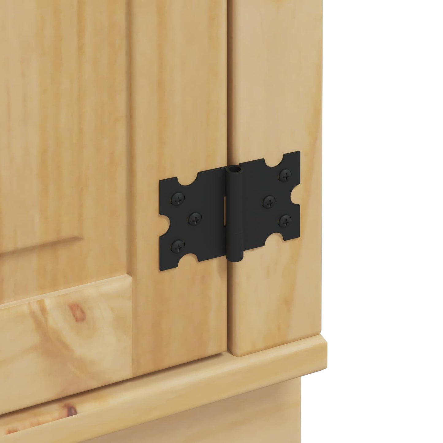 Schrank SKI Honigbraun 66 x 58 x 207 cm Massives Kiefernholz