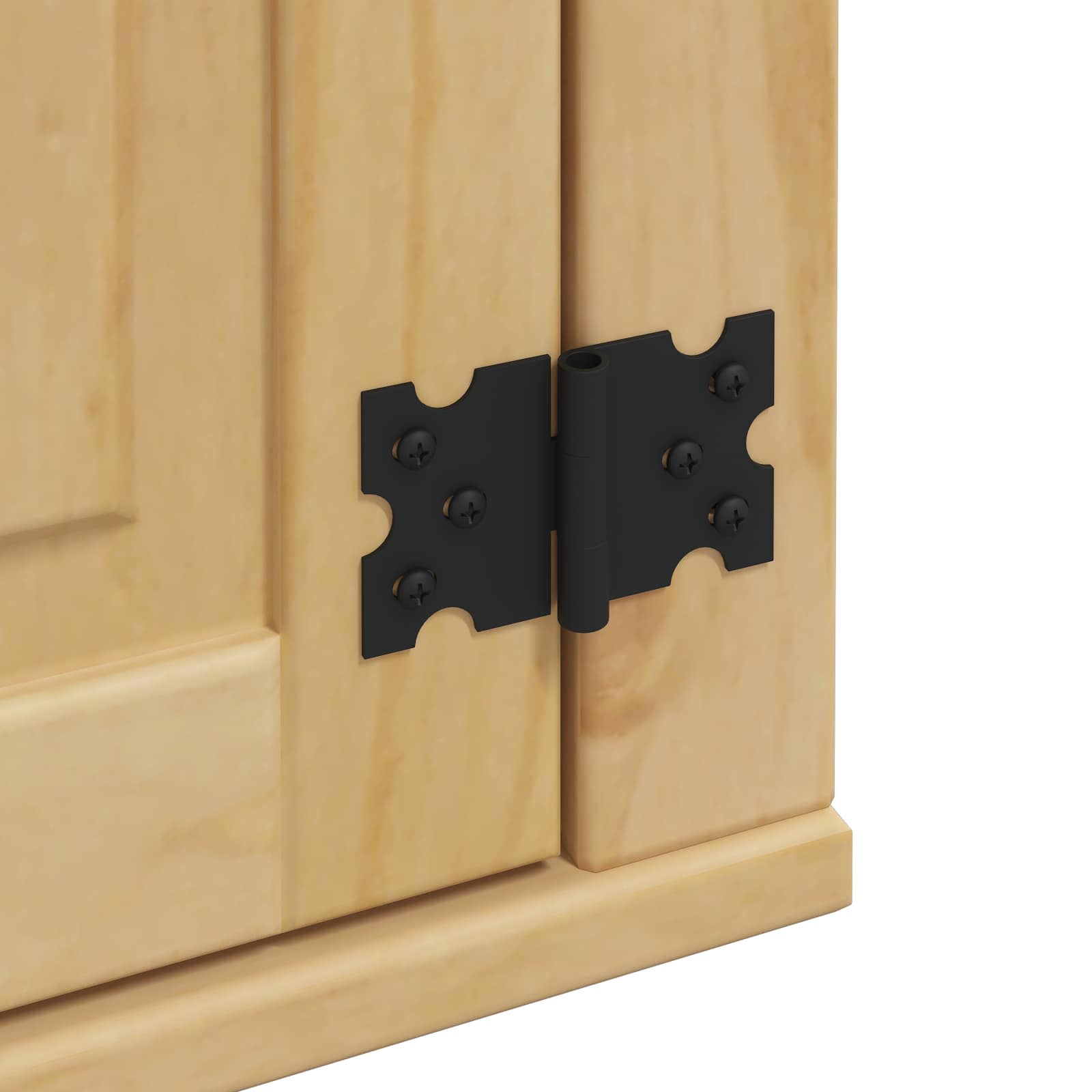 Schrank SKI Honigbraun 80 x 80 x 60 cm Massives Kiefernholz
