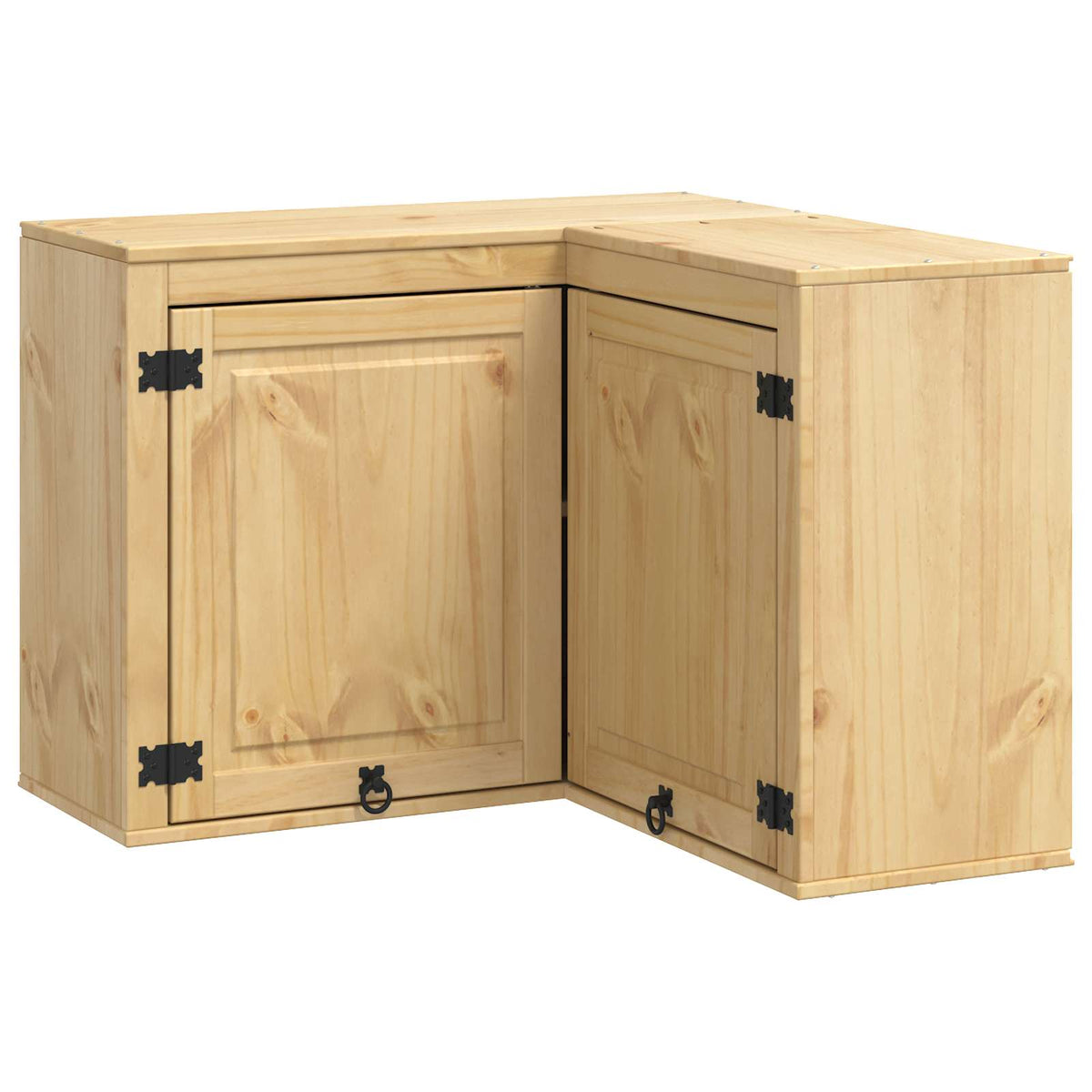 Schrank SKI Honigbraun 80 x 80 x 60 cm Massives Kiefernholz