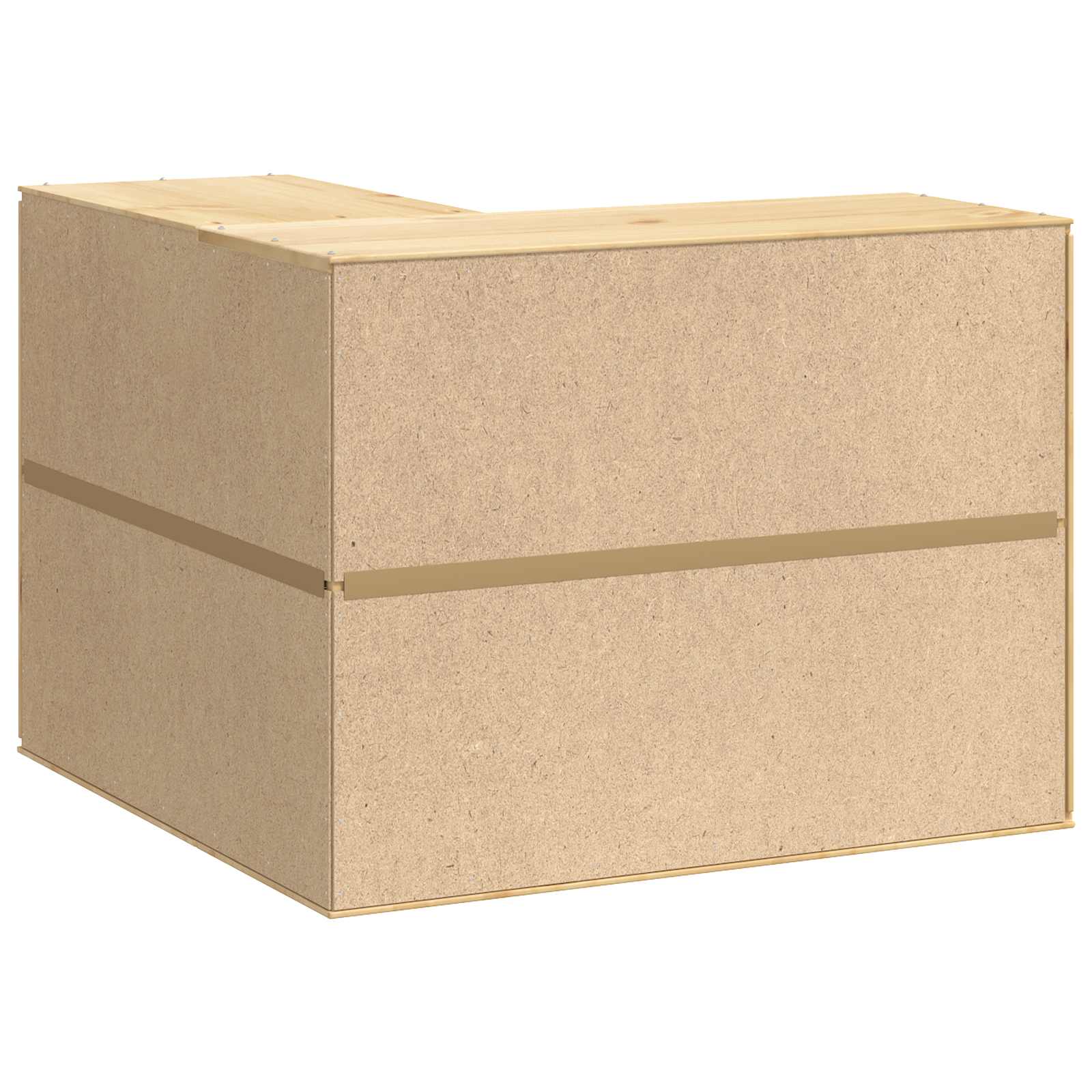 Schrank SKI Honigbraun 80 x 80 x 60 cm Massives Kiefernholz