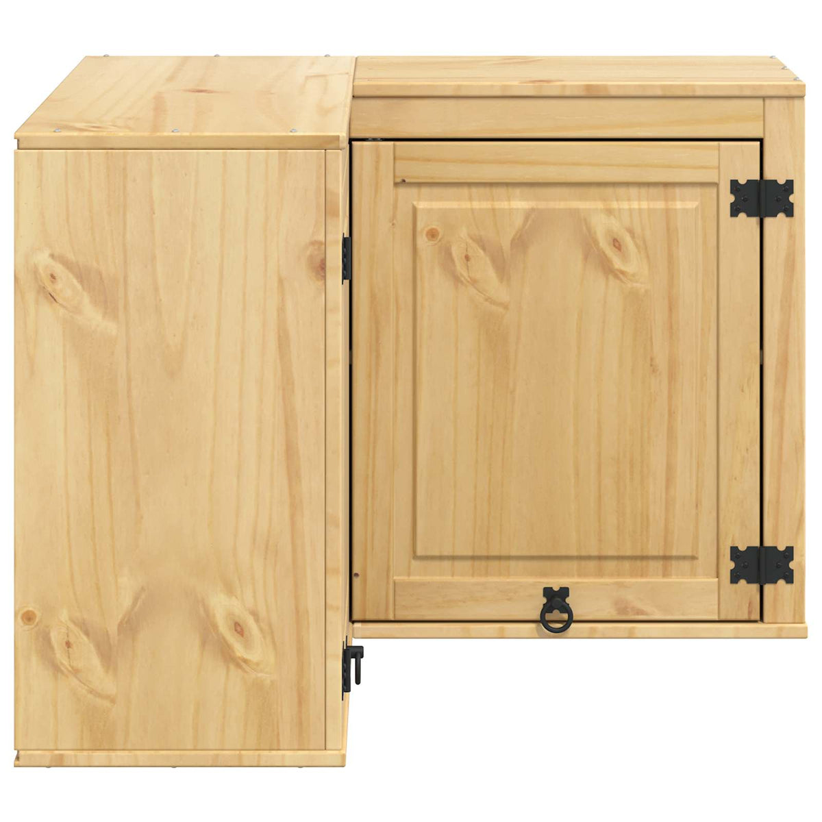 Schrank SKI Honigbraun 80 x 80 x 60 cm Massives Kiefernholz