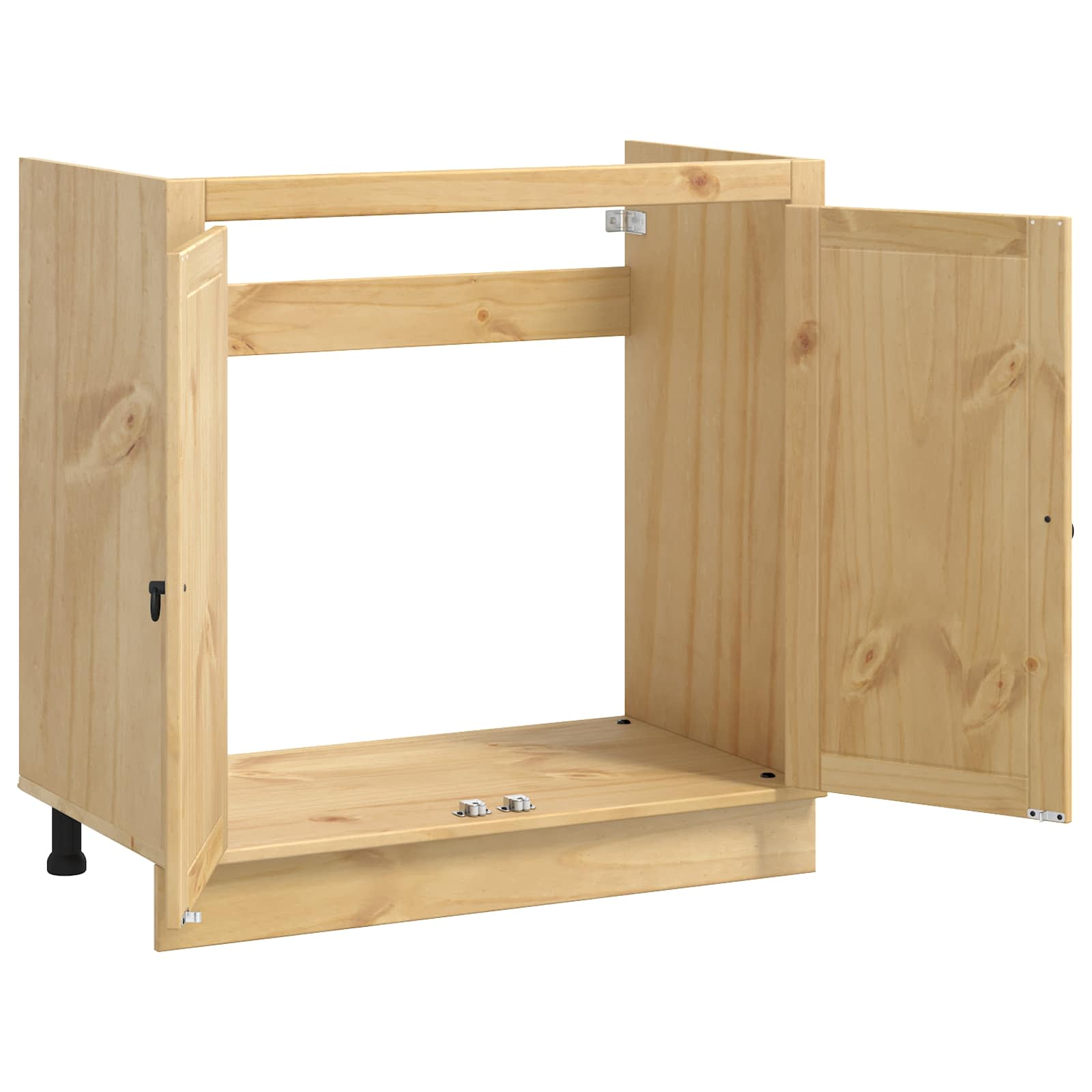 Schrank SKI Honigbraun 80 x 46 x 81 cm Massives Kiefernholz