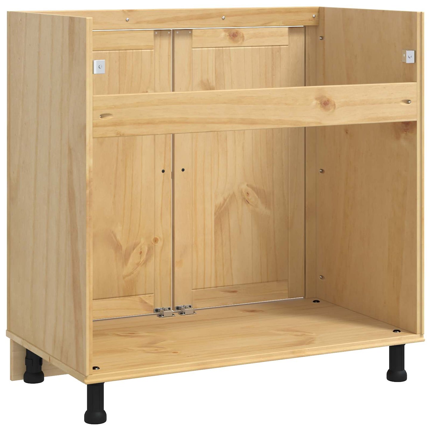 Schrank SKI Honigbraun 80 x 46 x 81 cm Massives Kiefernholz