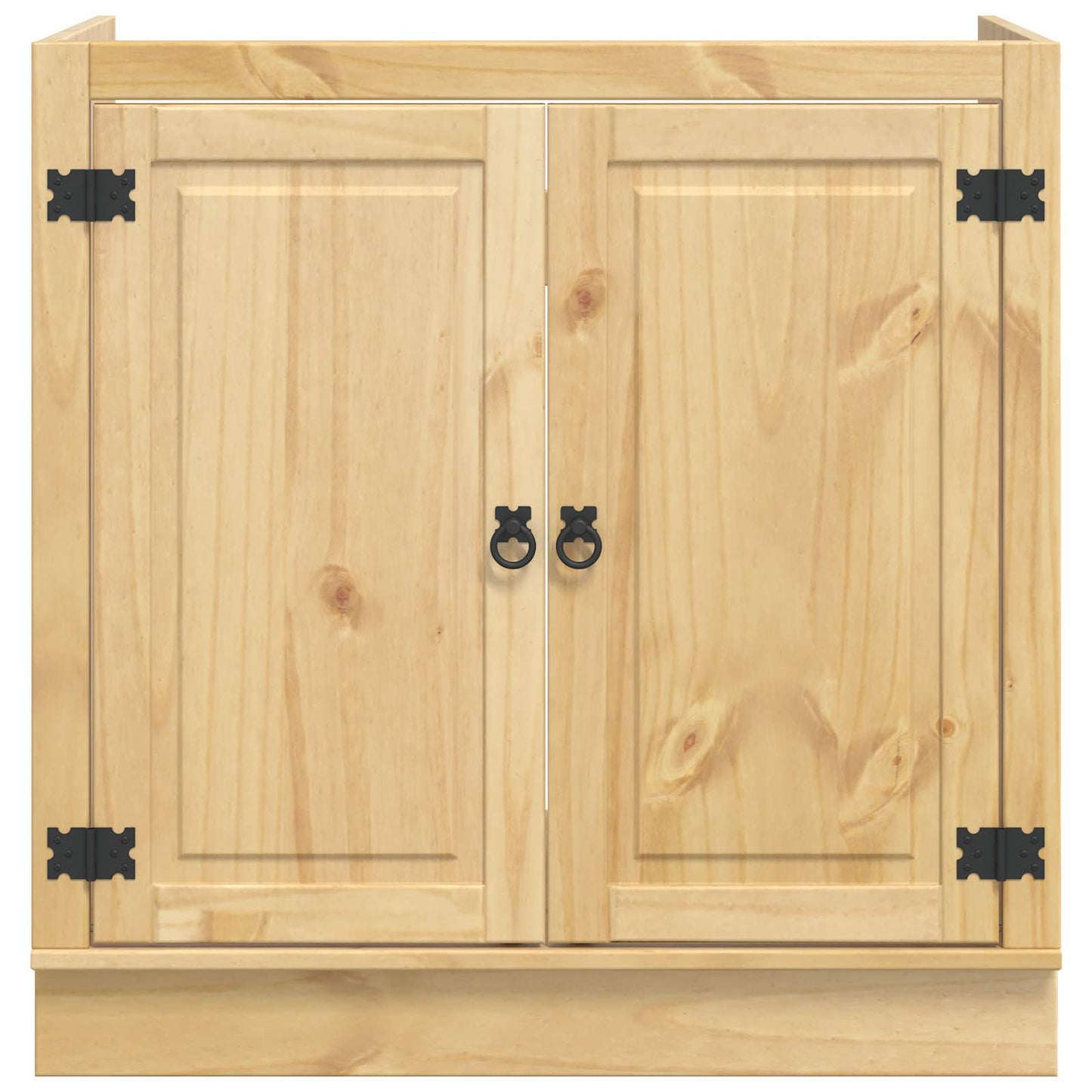 Schrank SKI Honigbraun 80 x 46 x 81 cm Massives Kiefernholz