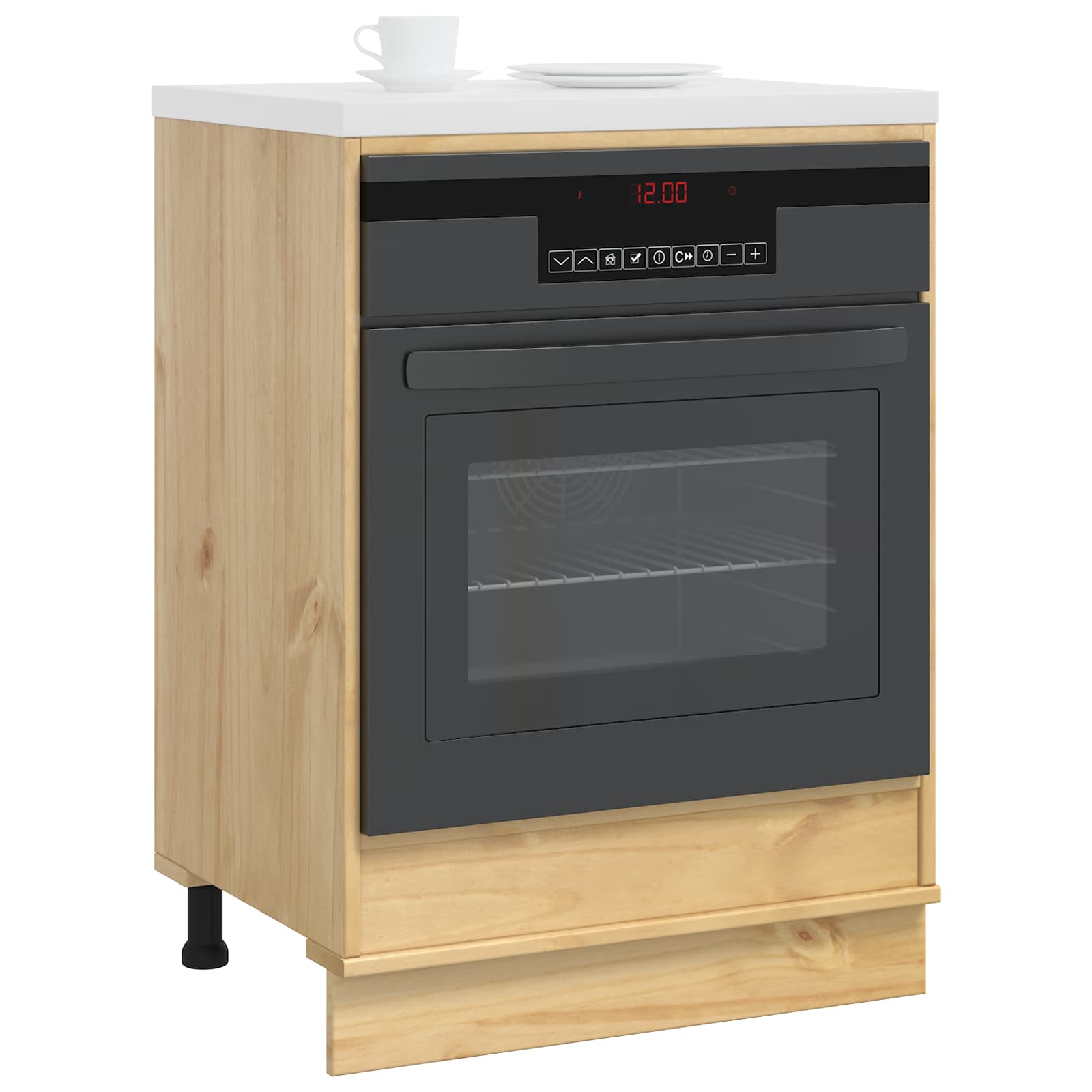 Schrank SKI Honigbraun 60 x 46 x 81 cm Massives Kiefernholz