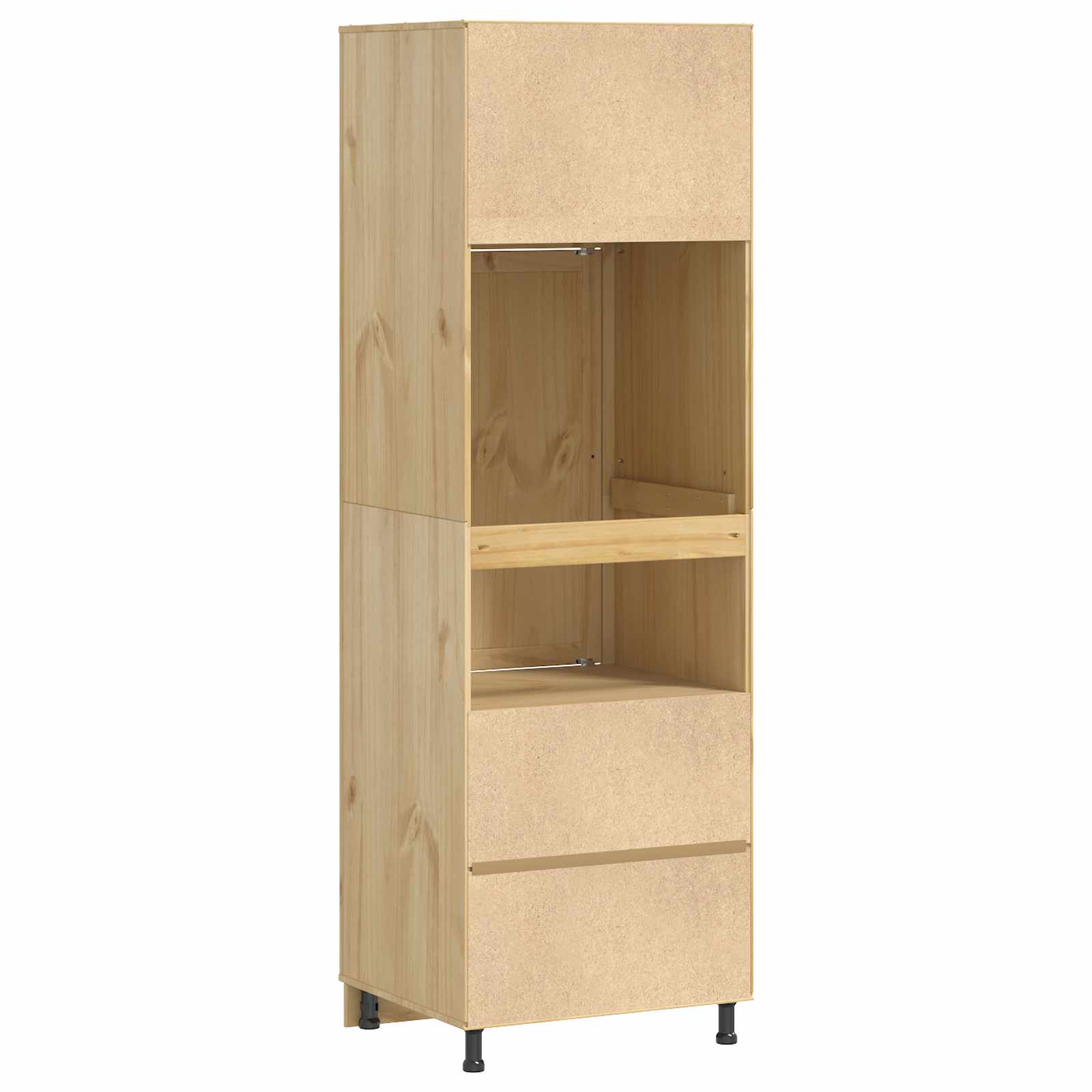 Schrank SKI Honigbraun 66 x 58 x 207 cm Massives Kiefernholz