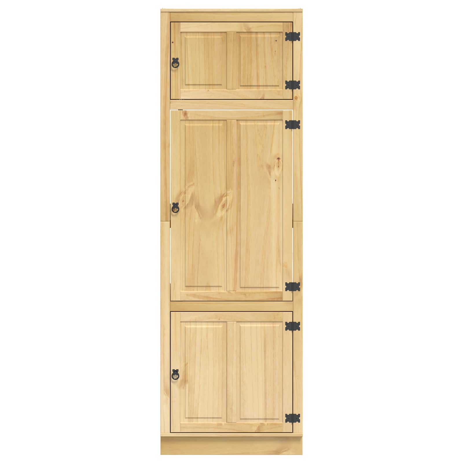 Schrank SKI Honigbraun 66 x 58 x 207 cm Massives Kiefernholz