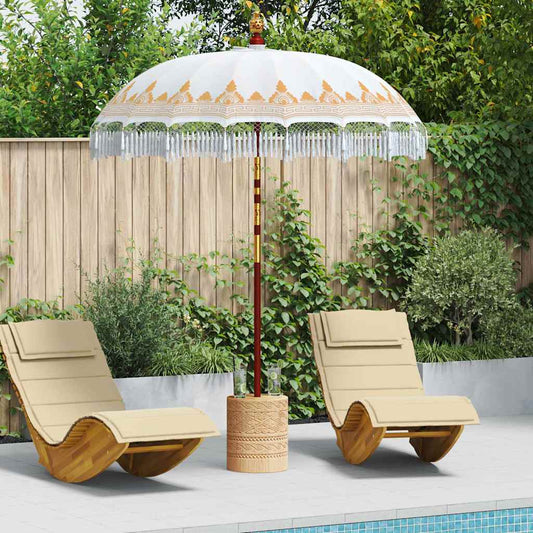 Balinesischer Sonnenschirm Creme (180-190) x 260 cm