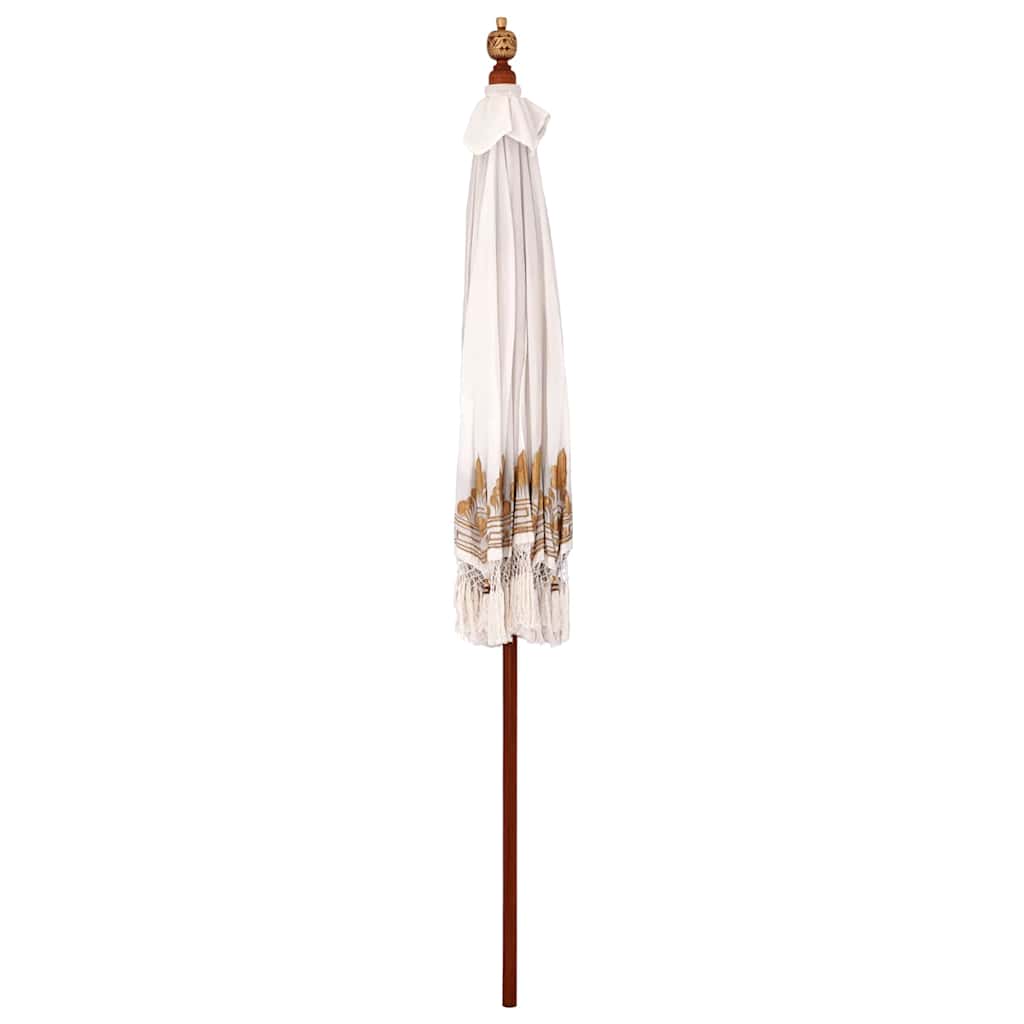 Balinesischer Sonnenschirm Creme (210-220) x 260 cm