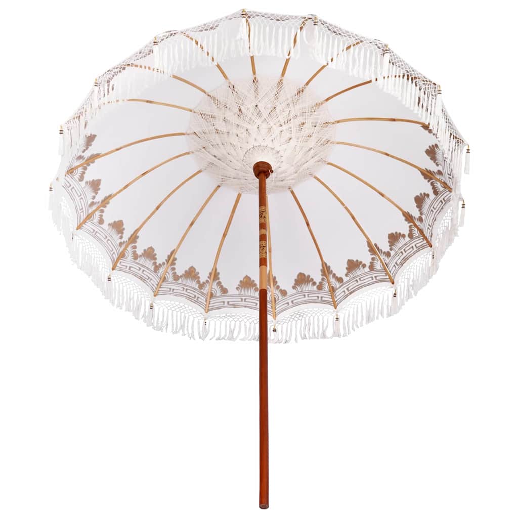 Balinesischer Sonnenschirm Creme (210-220) x 260 cm