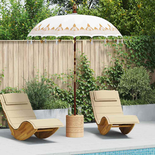 Balinesischer Sonnenschirm Creme (180-190) x 260 cm