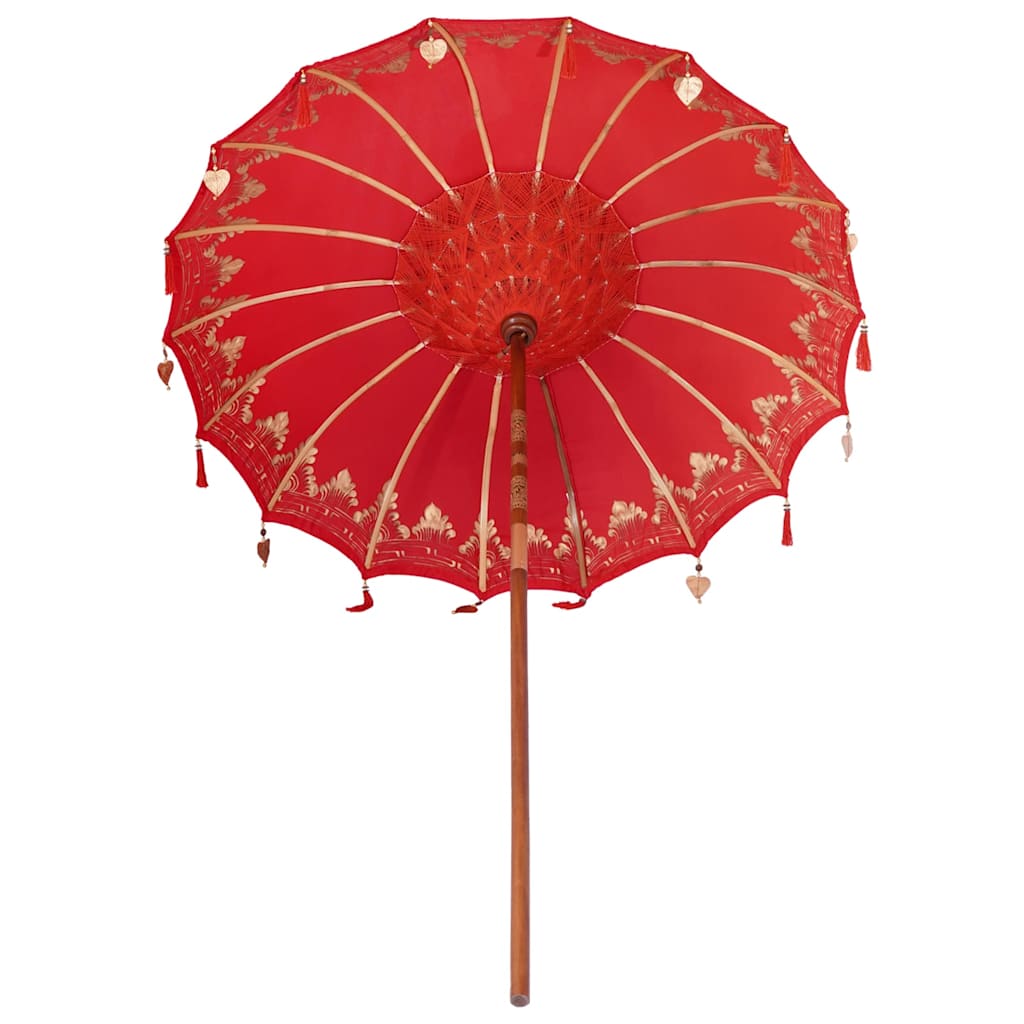 Balinesischer Sonnenschirm Rot (180-190) x 260 cm