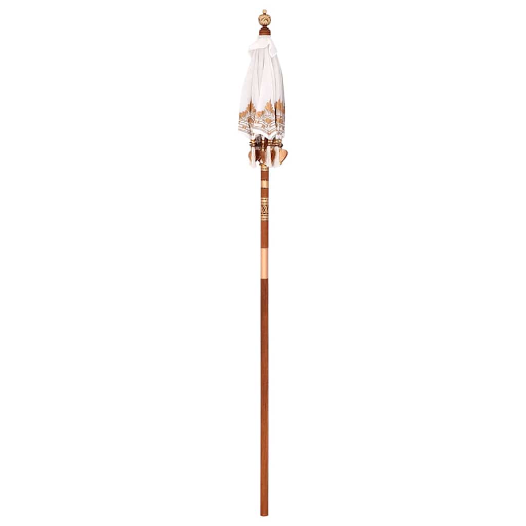 Balinesischer Sonnenschirm Creme (90-100) x 260 cm