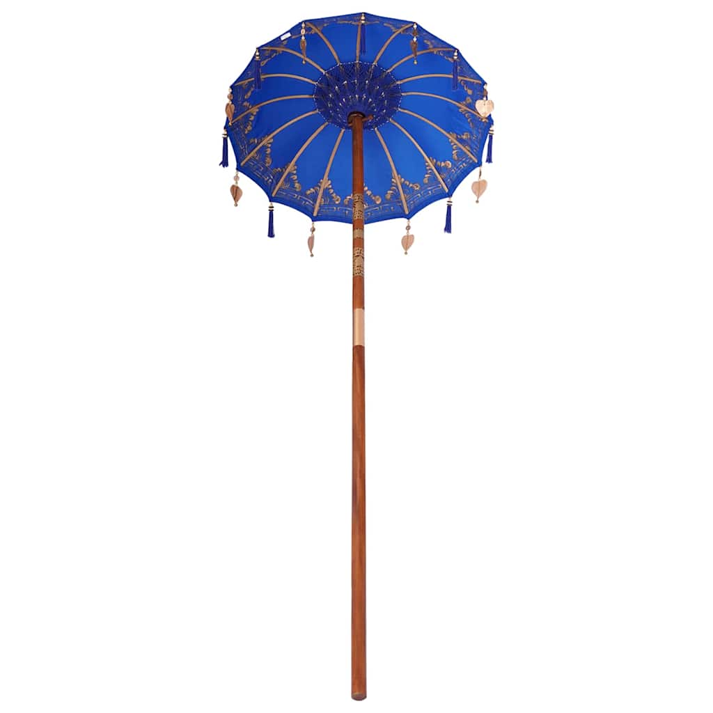 Balinesischer Sonnenschirm Blau (90-100) x 260 cm