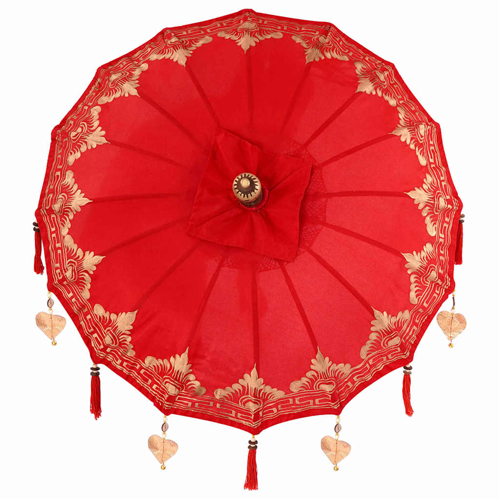 Balinesischer Sonnenschirm Rot (90-100) x 260 cm