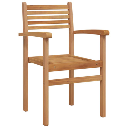 Stuhl 2 stk. Braun Massivholz Teak