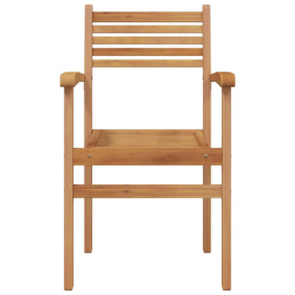 Stuhl 2 stk. Braun Massivholz Teak