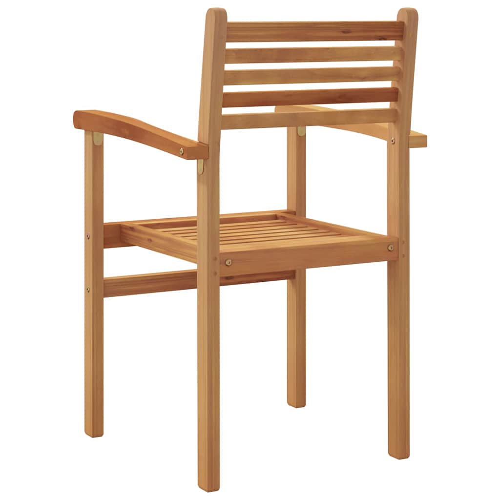 Stuhl 4 stk. Braun Massivholz Teak
