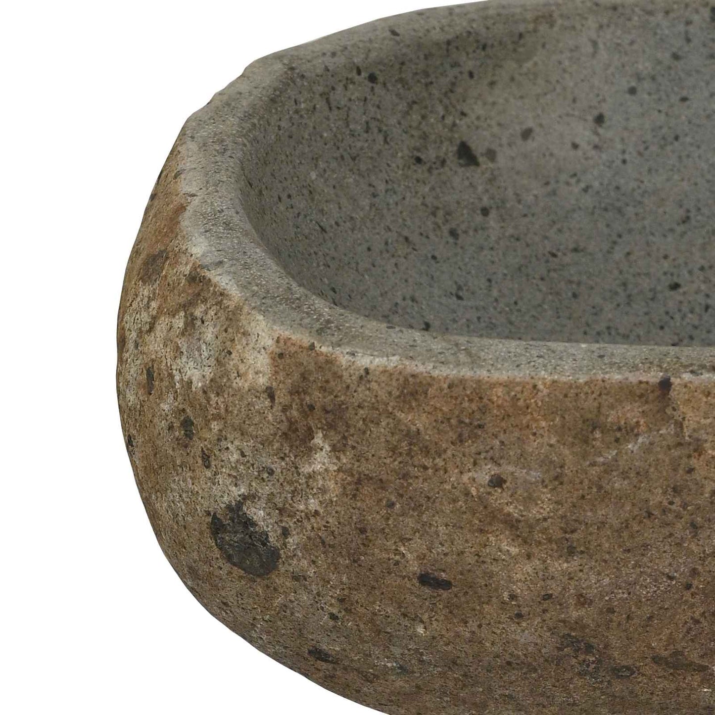 Flusssteinwaschbecken Hellgrau (30-37) x (25-30) x 12 cm