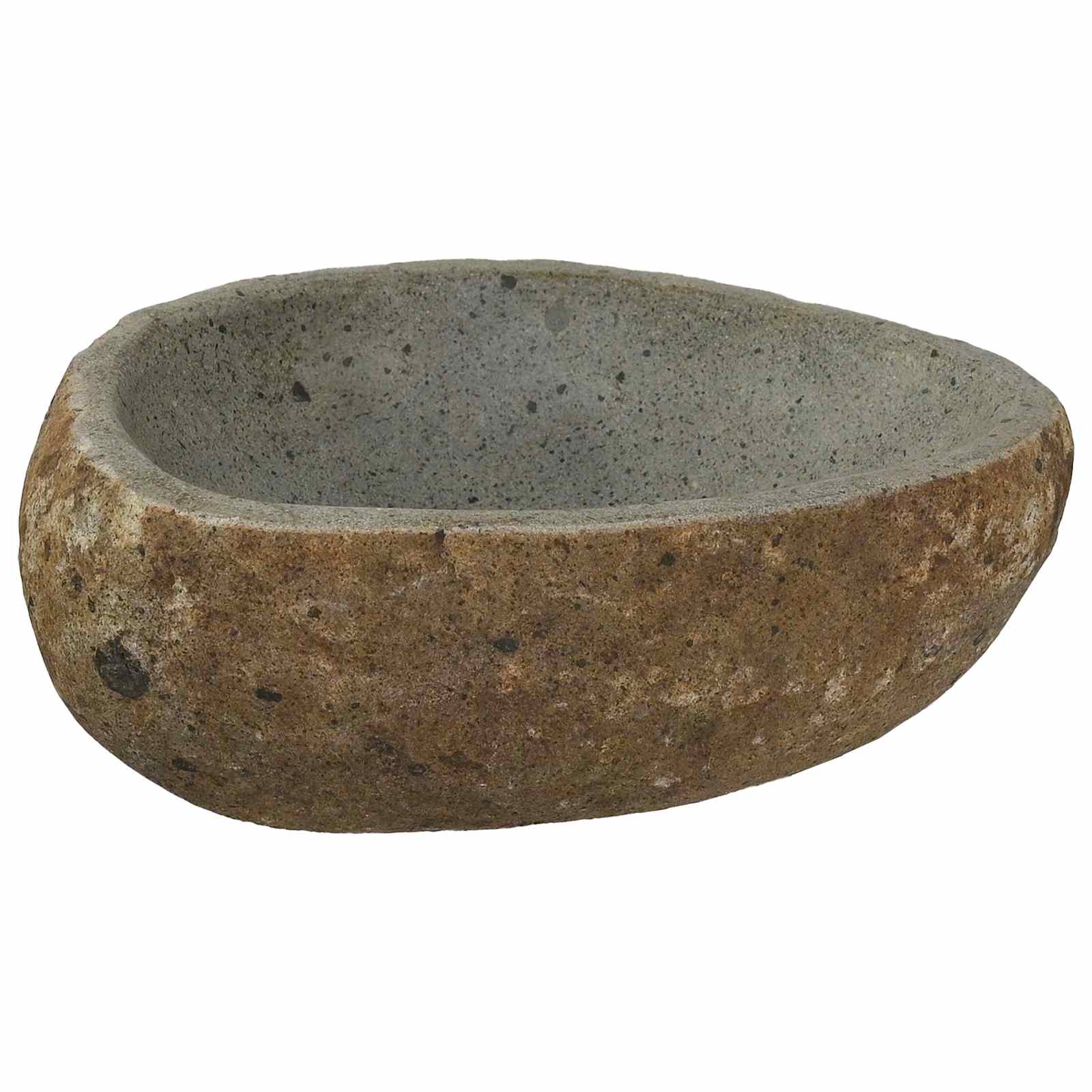 Flusssteinwaschbecken Hellgrau (30-37) x (25-30) x 12 cm