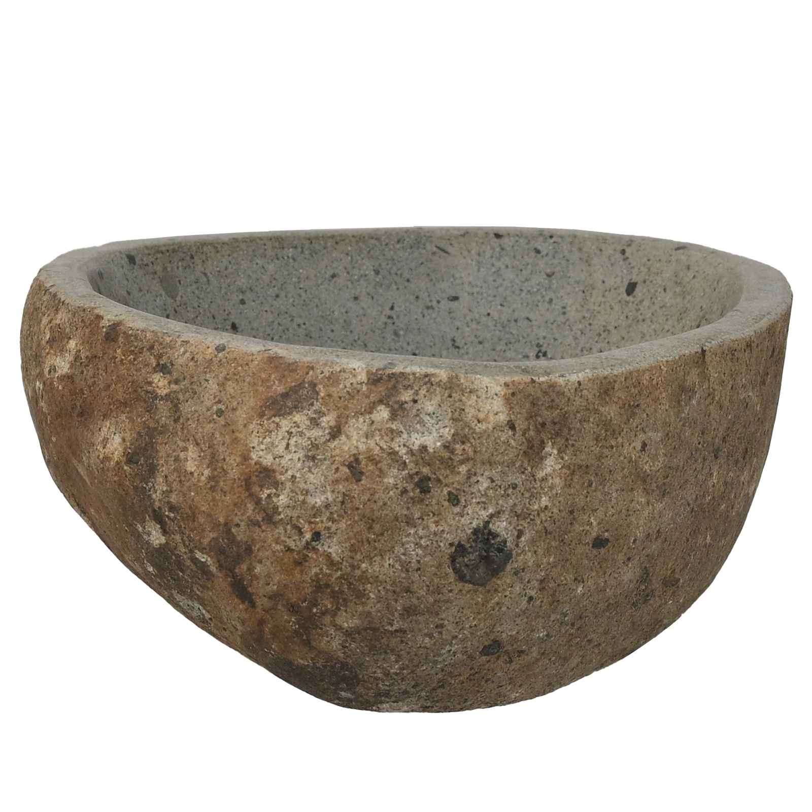 Flusssteinwaschbecken Hellgrau (30-37) x (25-30) x 12 cm