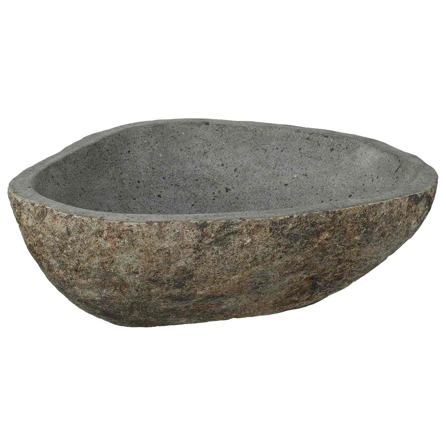 Flusssteinwaschbecken Hellgrau 52 x 40 x 15 cm Flussstein