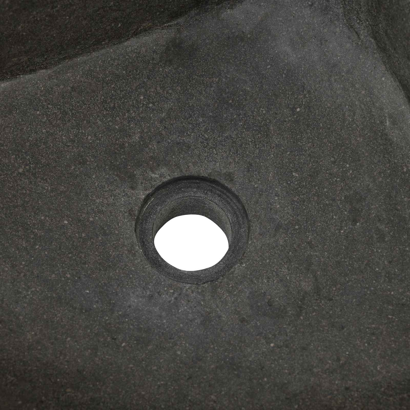 Waschbecken Grau (30-37) x (30-37) x 12 cm Flussstein