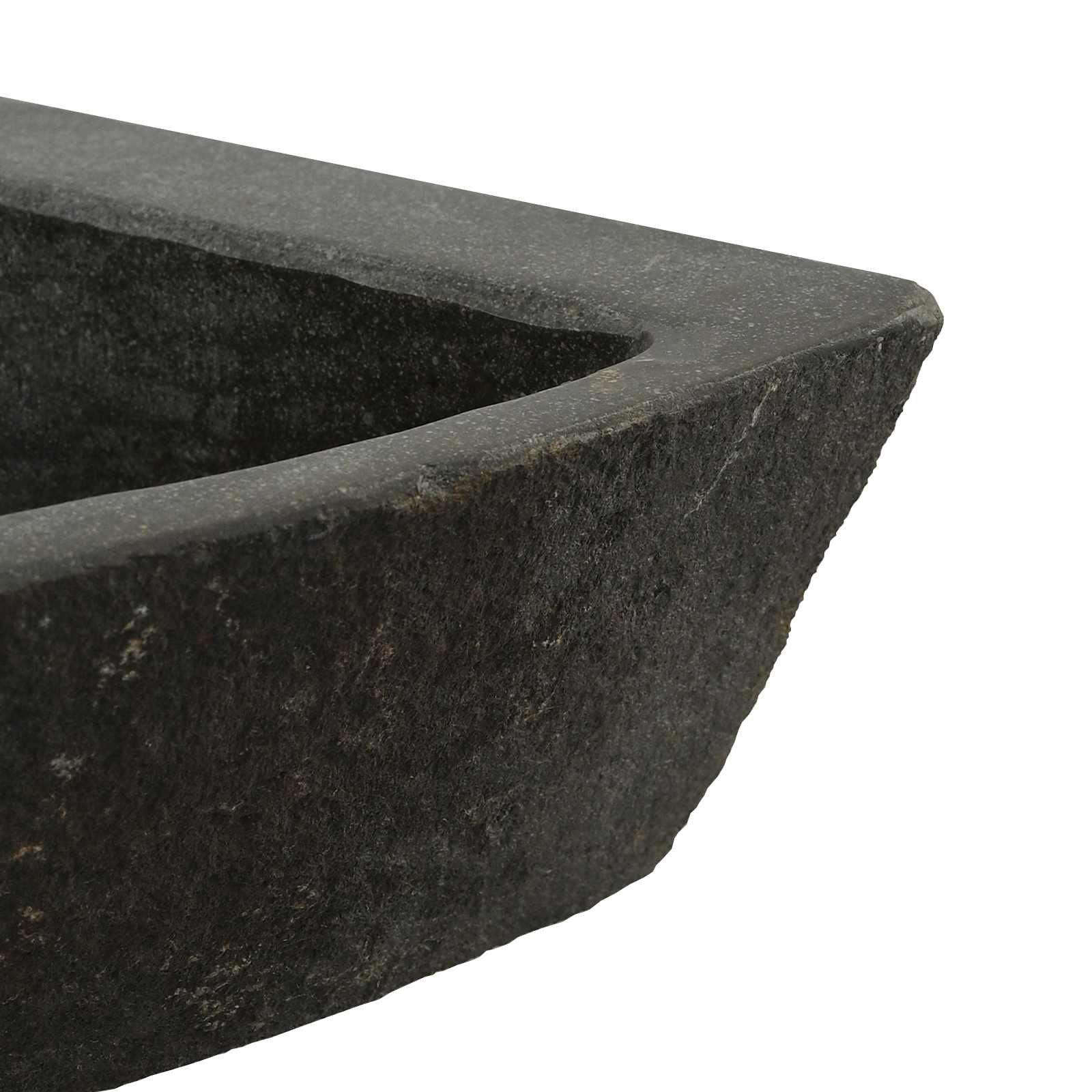 Waschbecken Grau (38-45) x (38-45) x 12 cm Flussstein
