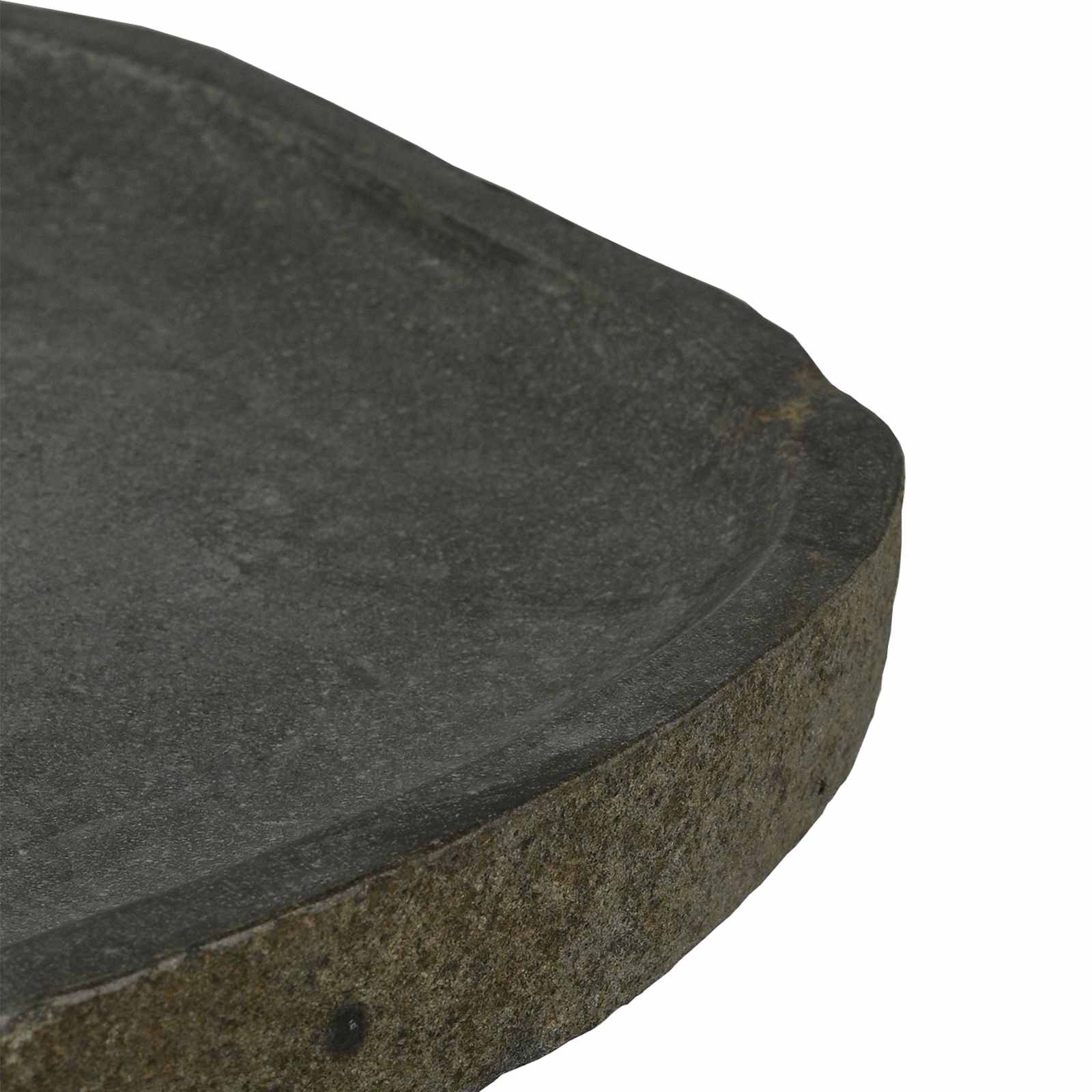 Waschbecken Grau 65 x 50 x 6 cm Flussstein