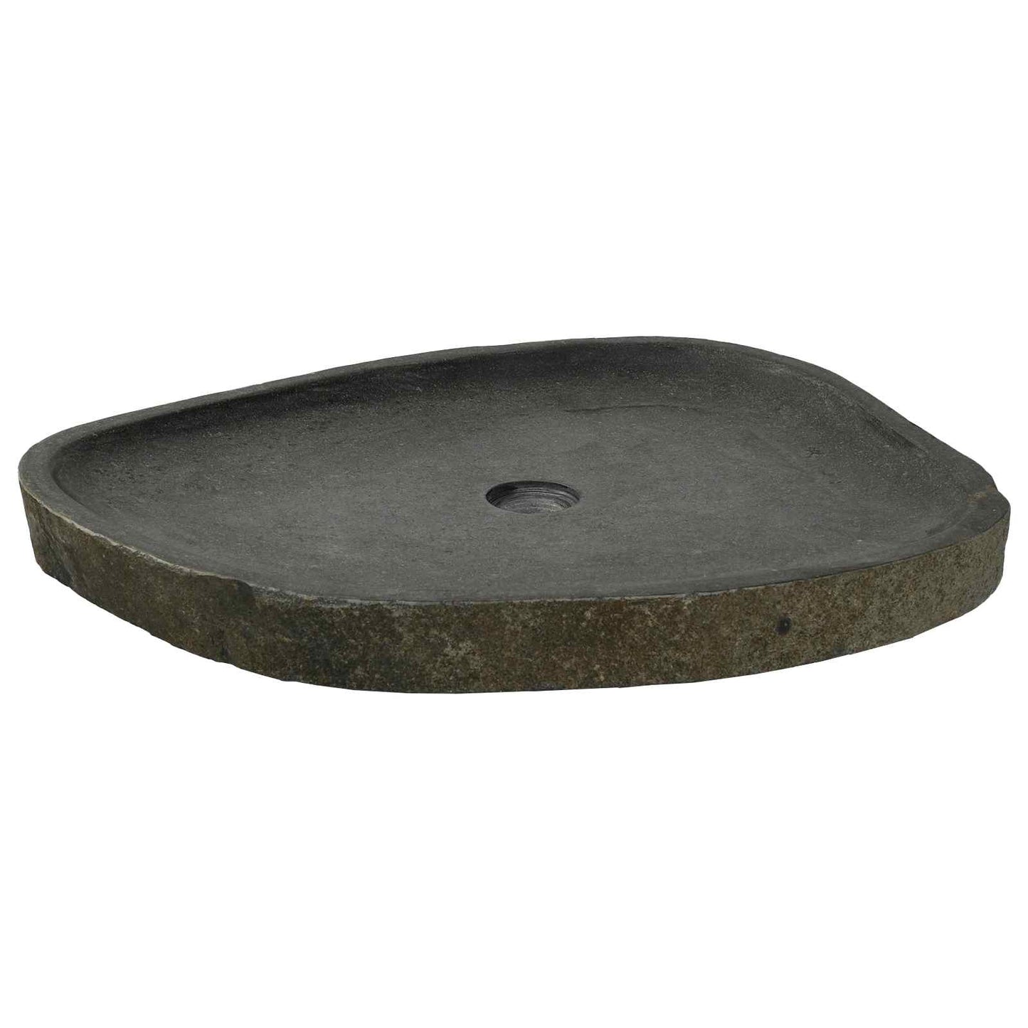 Waschbecken Grau 65 x 50 x 6 cm Flussstein