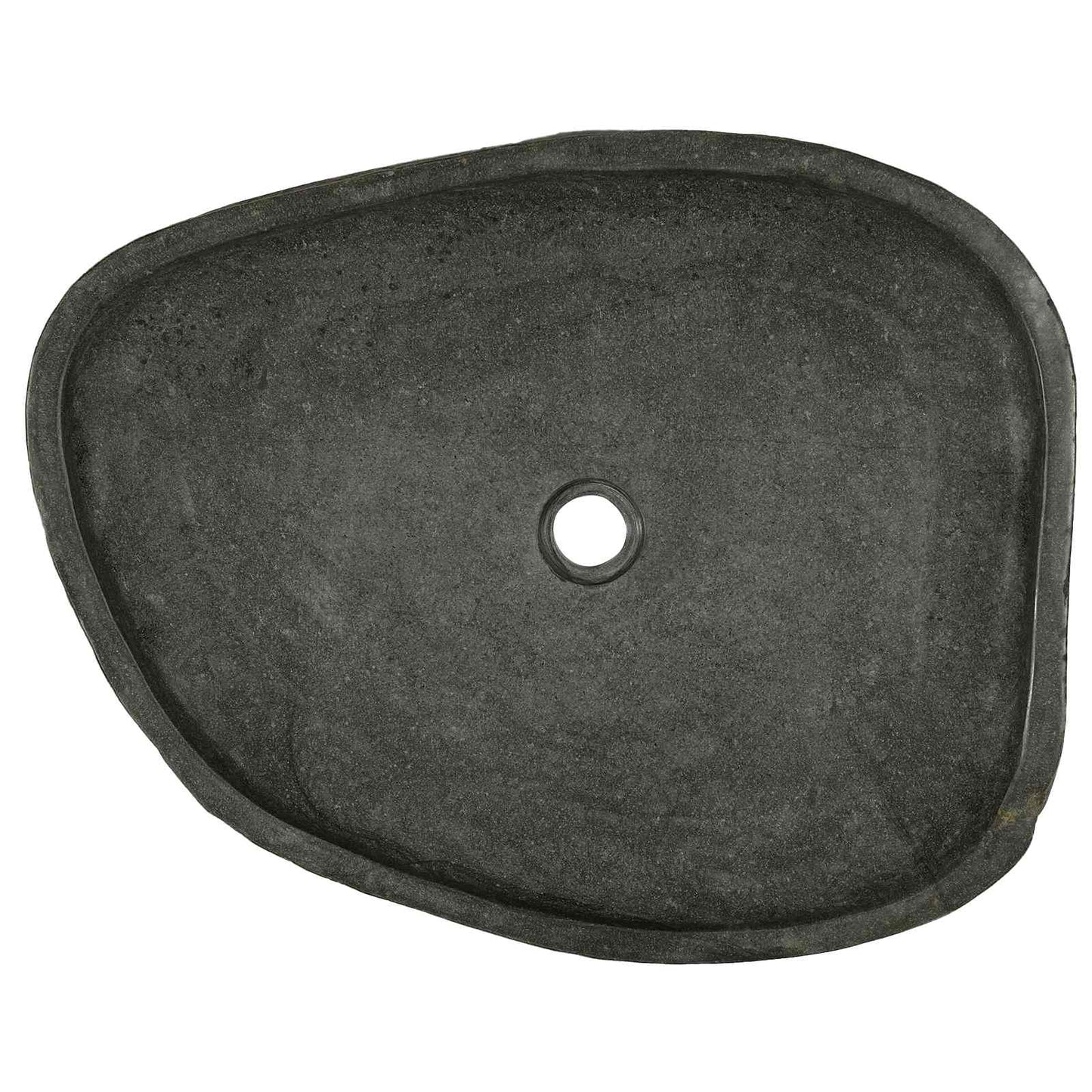 Waschbecken Grau 65 x 50 x 6 cm Flussstein