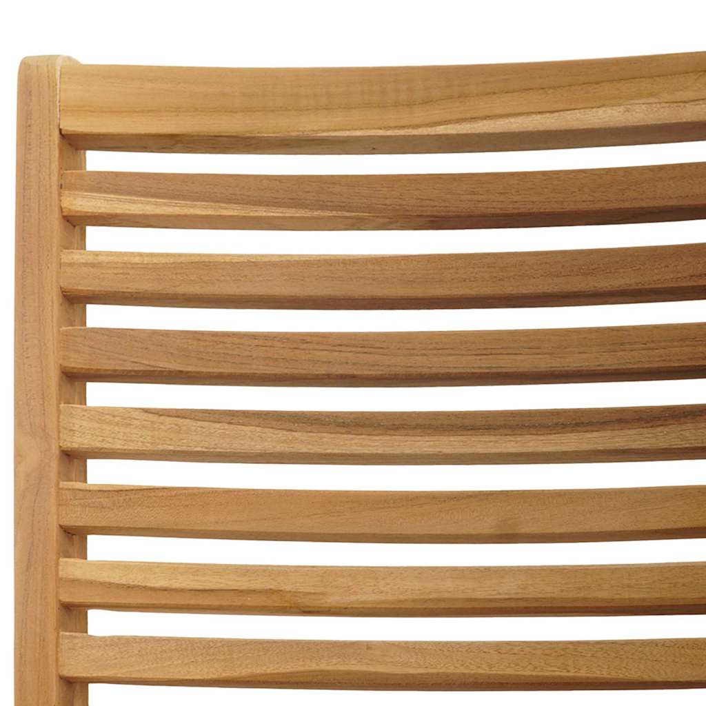 Stuhl 2 Stk. Braun Massivholz Teak Umwandelbar