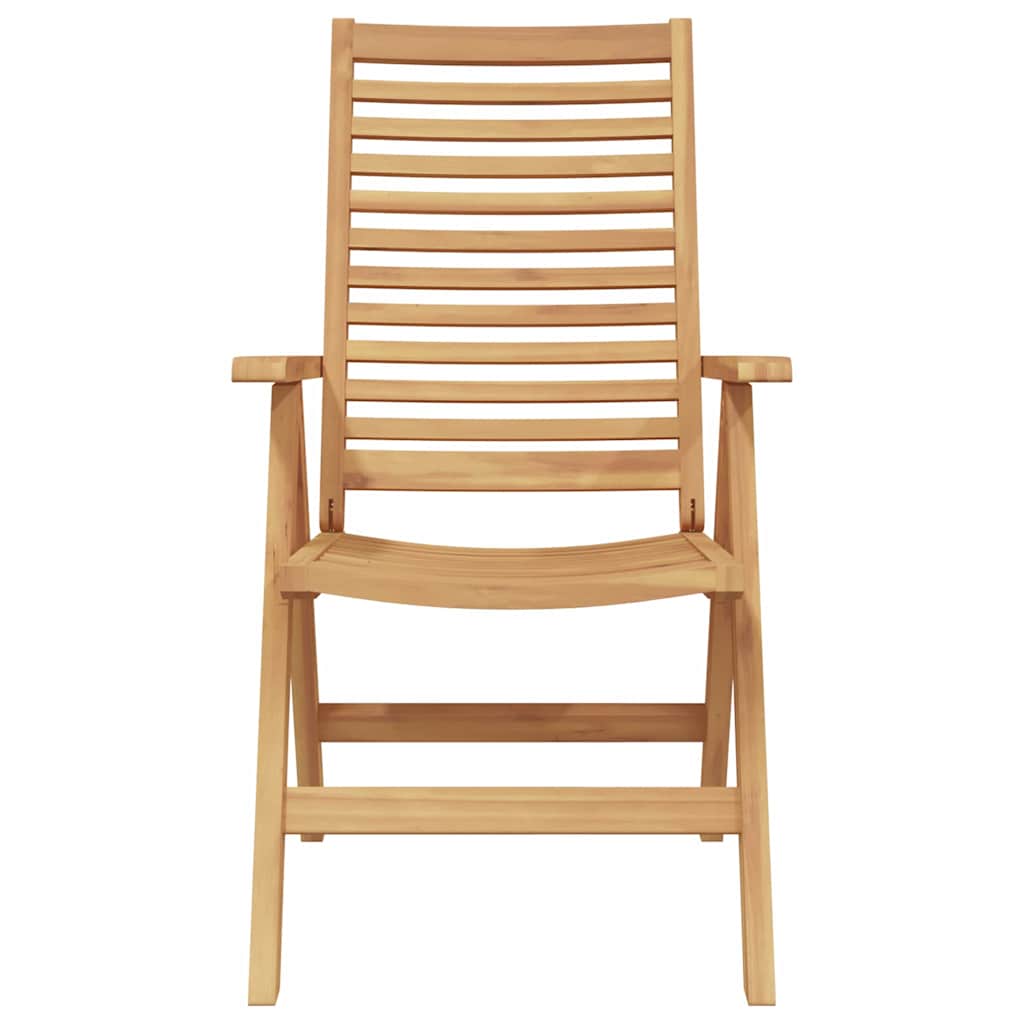 Stuhl 2 Stk. Braun Massivholz Teak Umwandelbar