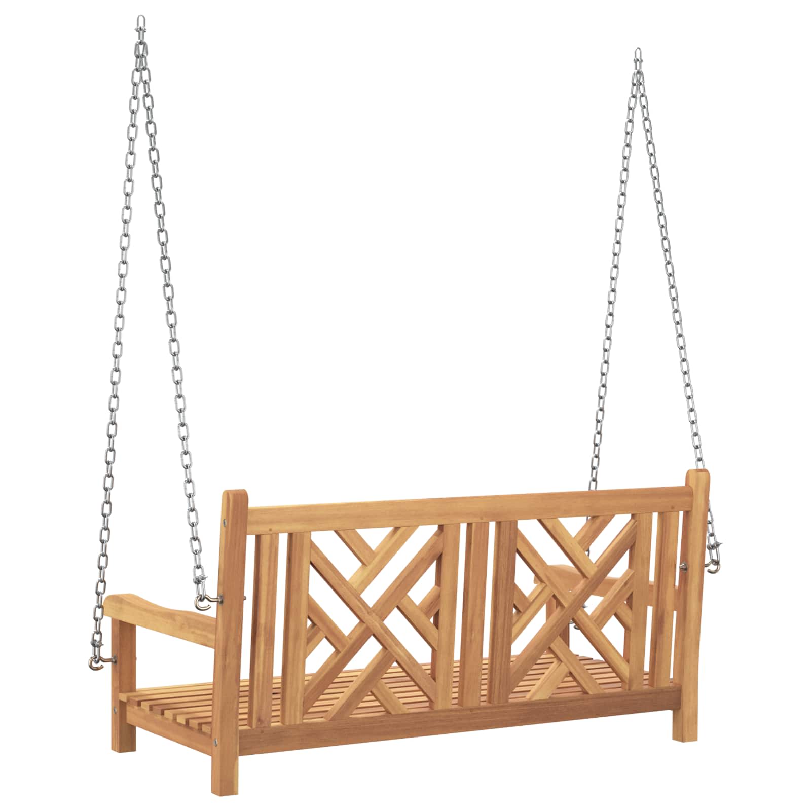 Gartenschaukelbank 114 x 60 x 64 cm Massivholz Teak