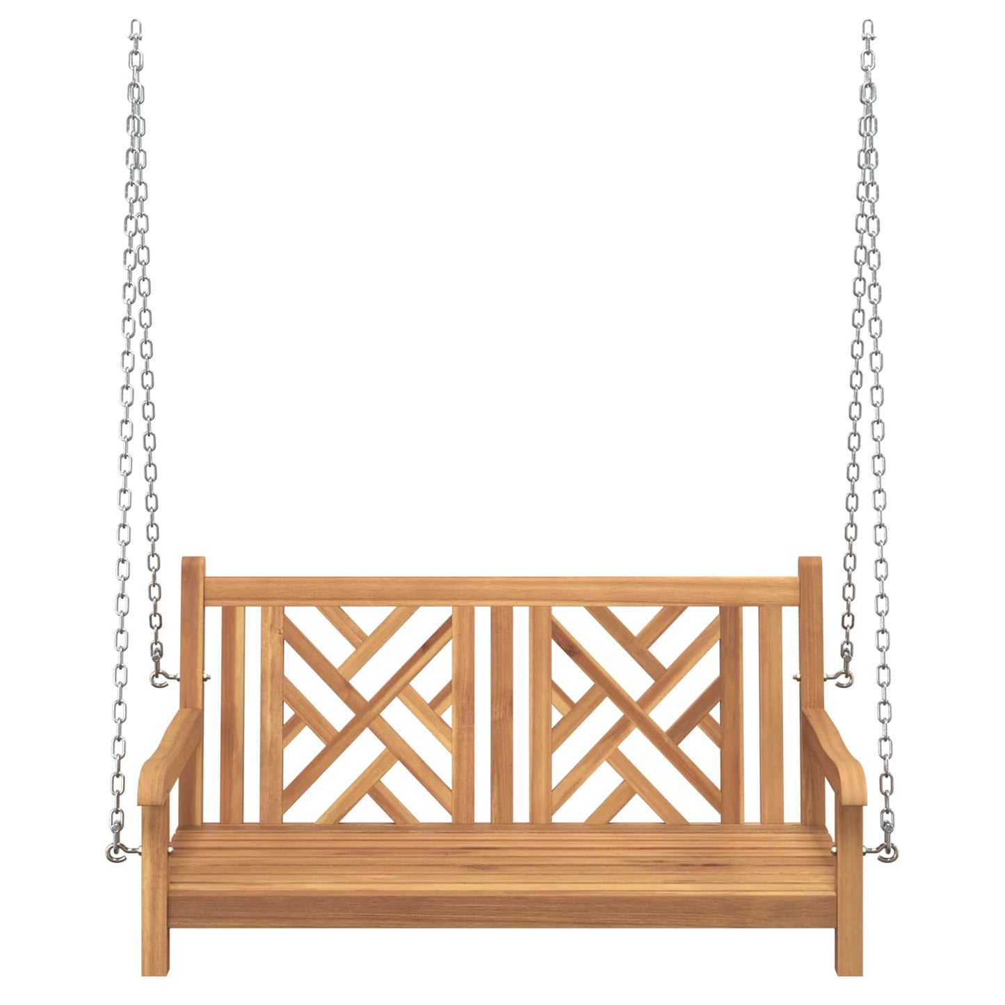 Gartenschaukelbank 114 x 60 x 64 cm Massivholz Teak