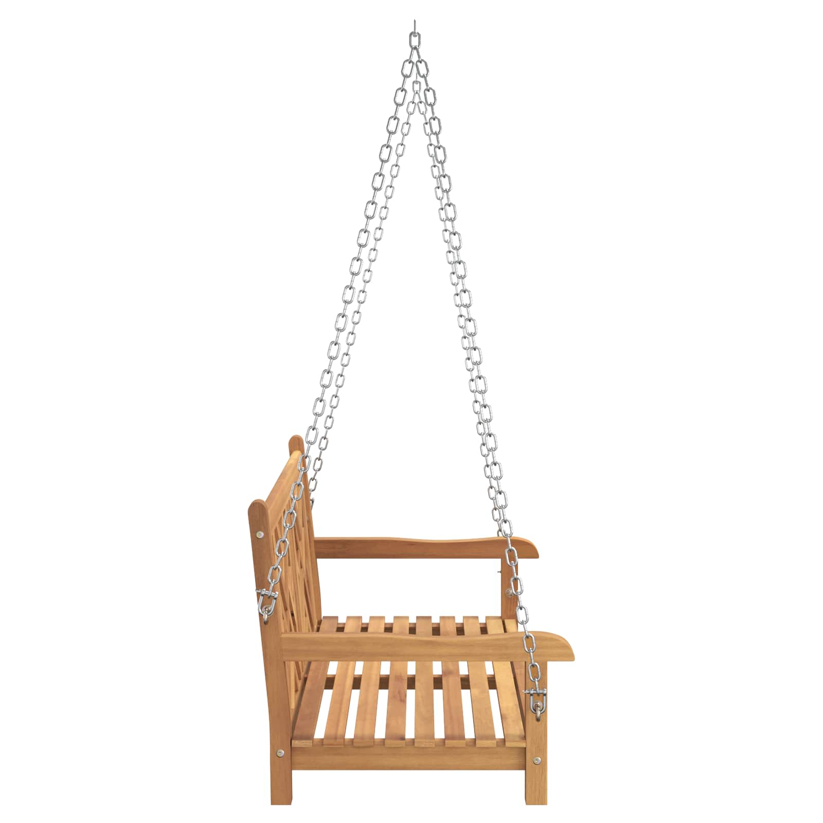Gartenschaukelbank 114 x 60 x 64 cm Massivholz Teak