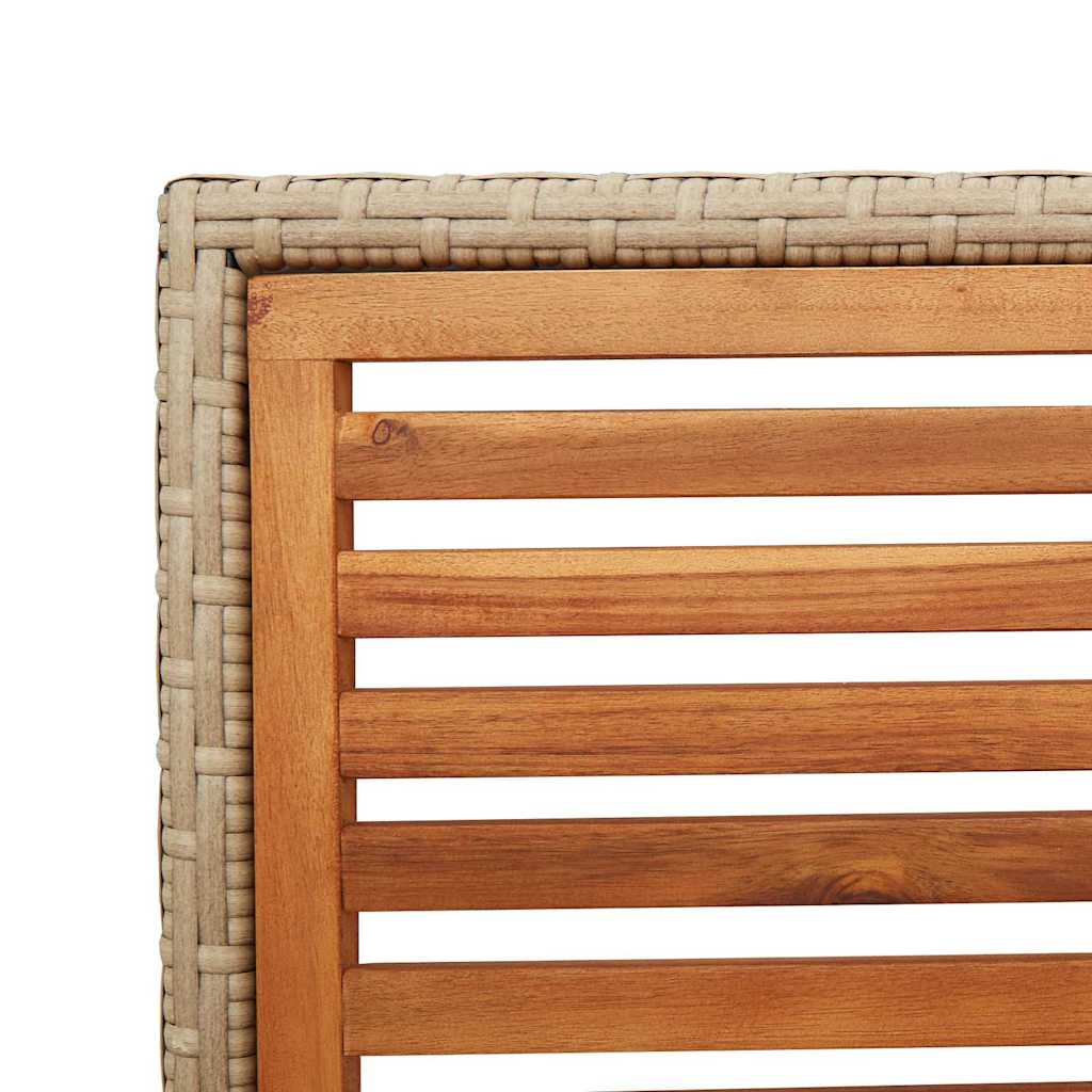 Garten Stapelstühle 2 Stk. Braun und Beige