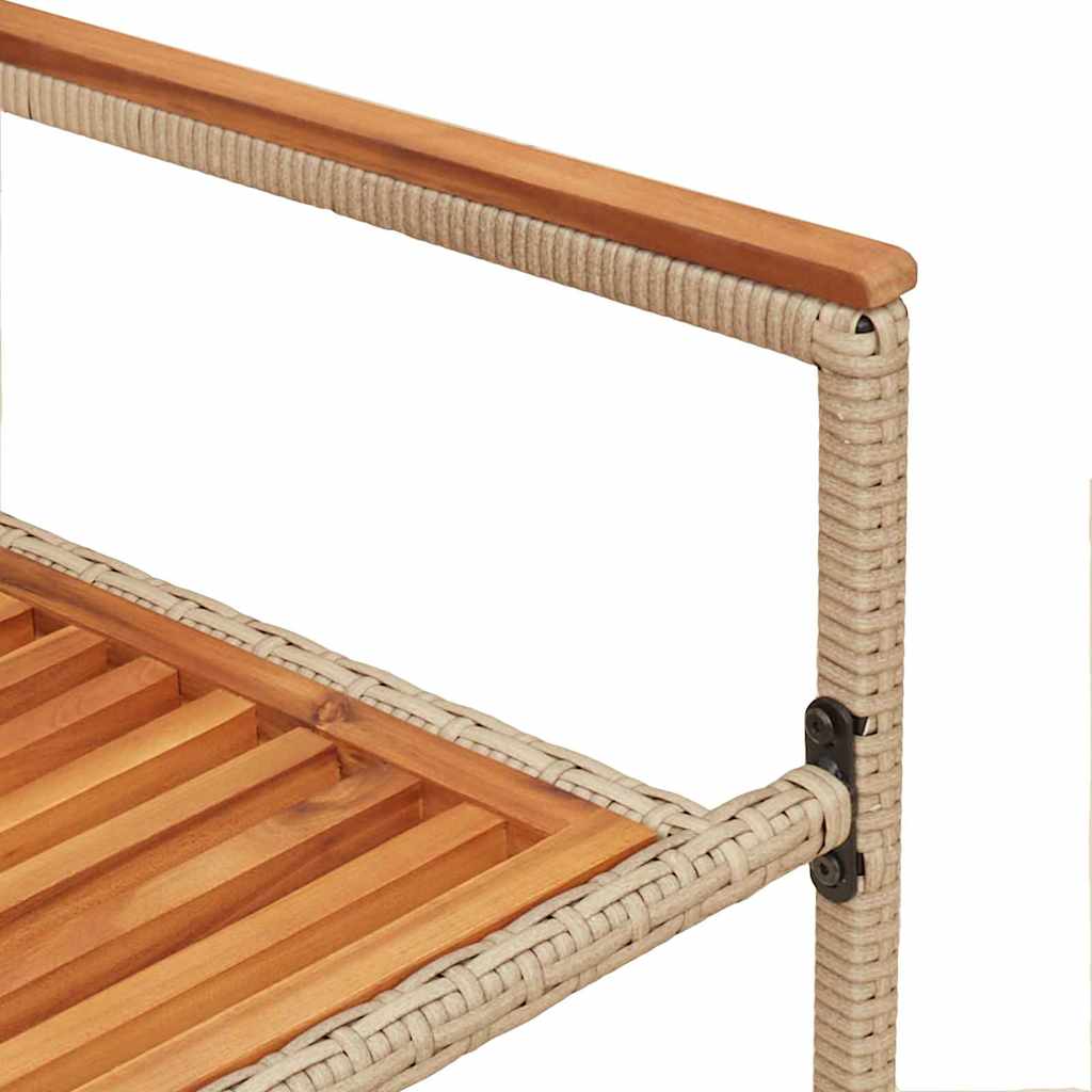 Garten Stapelstühle 2 Stk. Braun und Beige